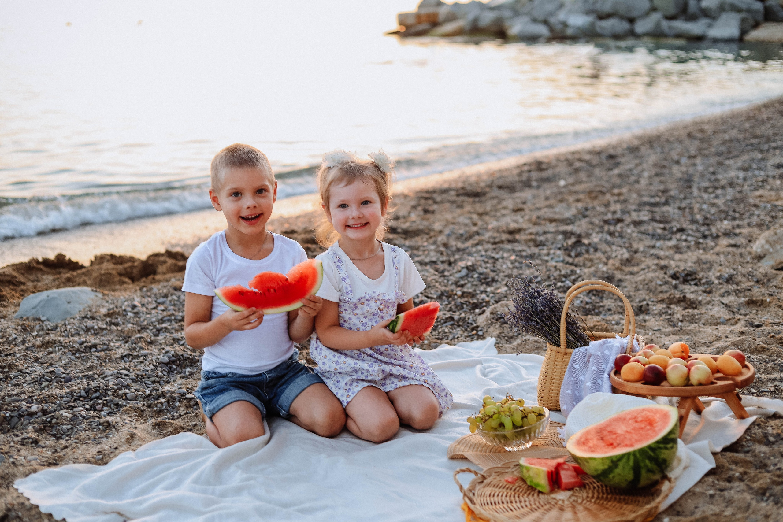 Ника и Тёма фотосессия на море. Женский/Детский фотограф в Симферополе Вероника Слепогина
