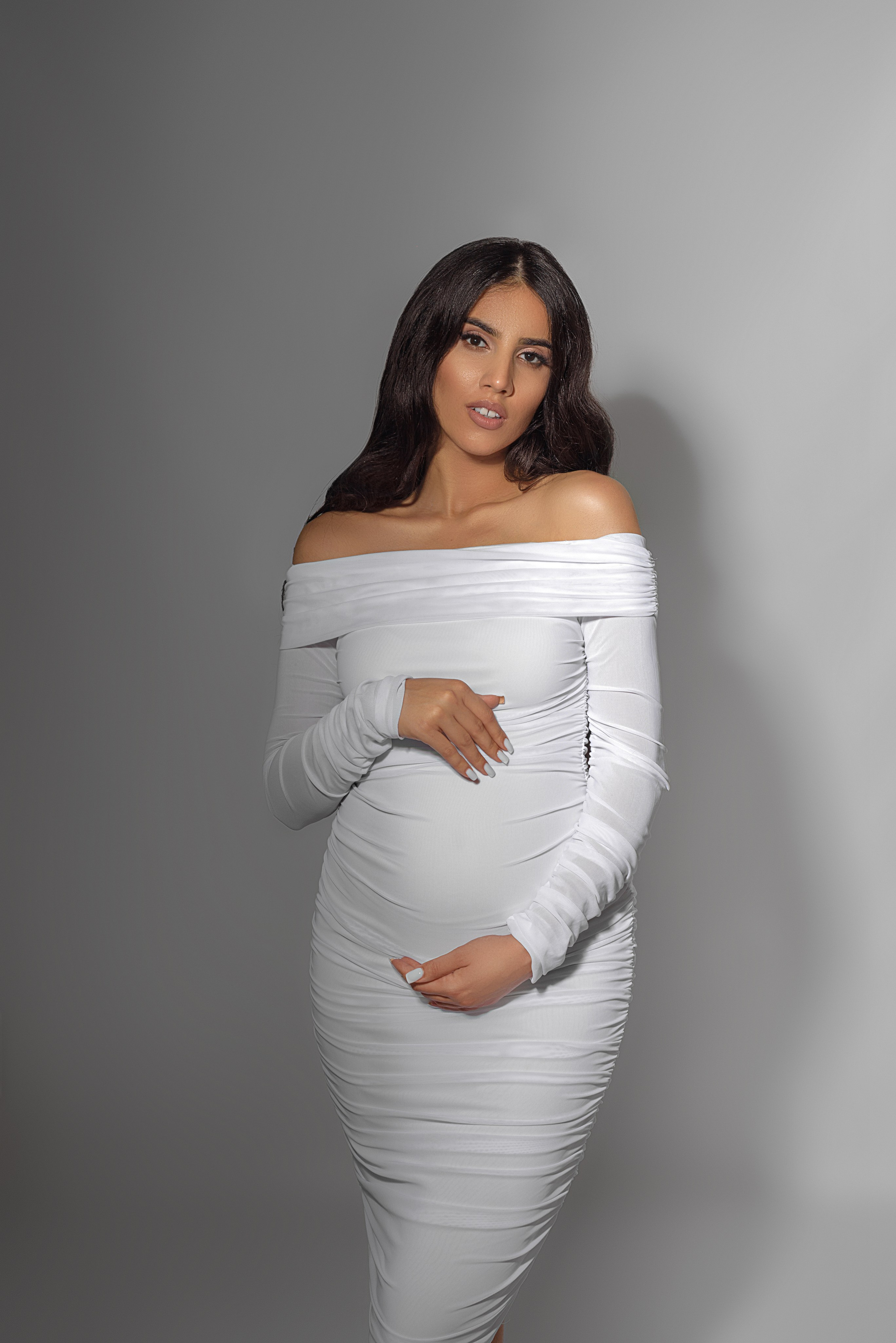 Стильная фотосессия беременности. Фотограф беременности и новорожденных в Рязани