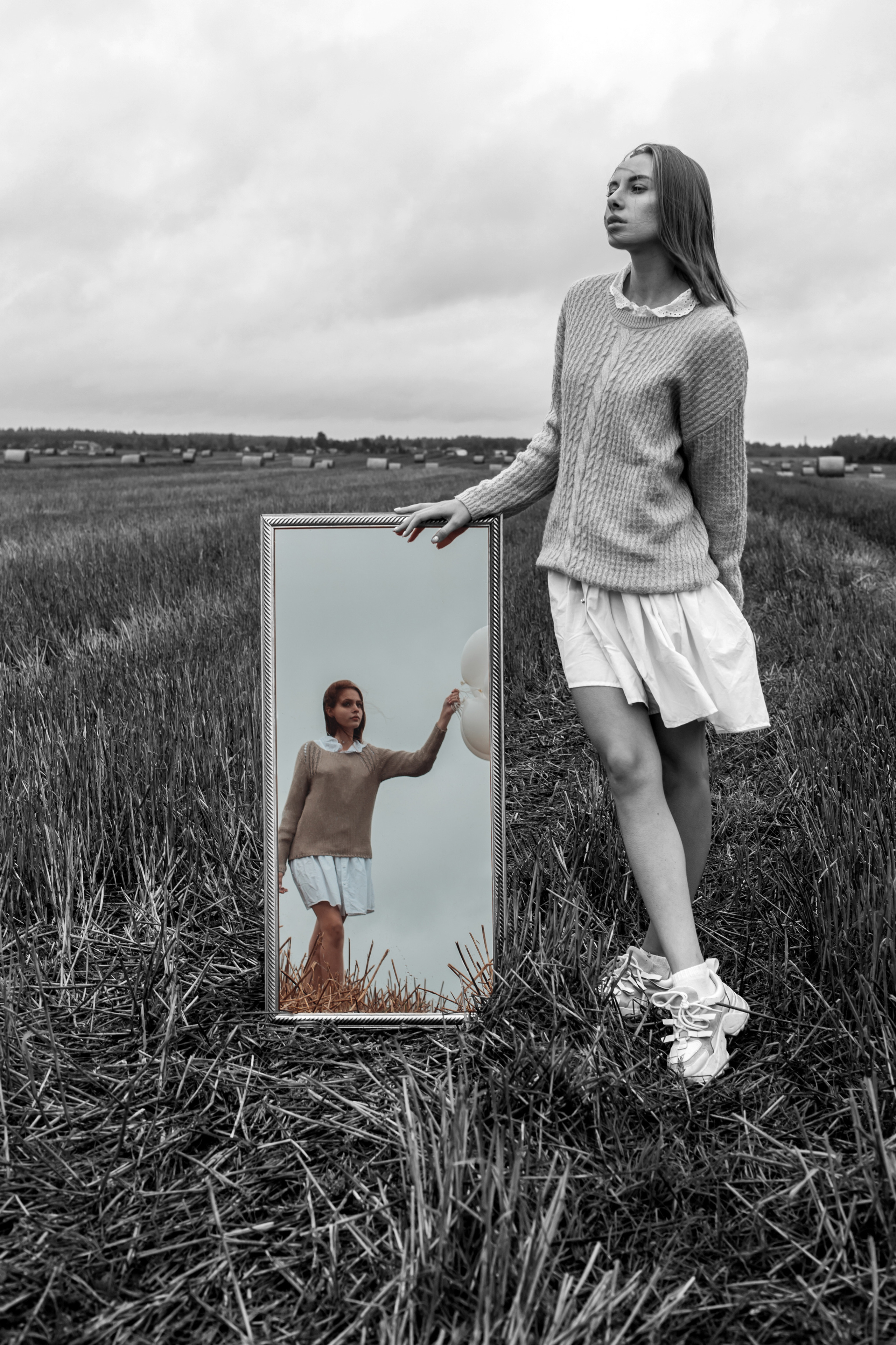 Пасмурные поля: близняшки Mirror. Креатор Ольга Яш