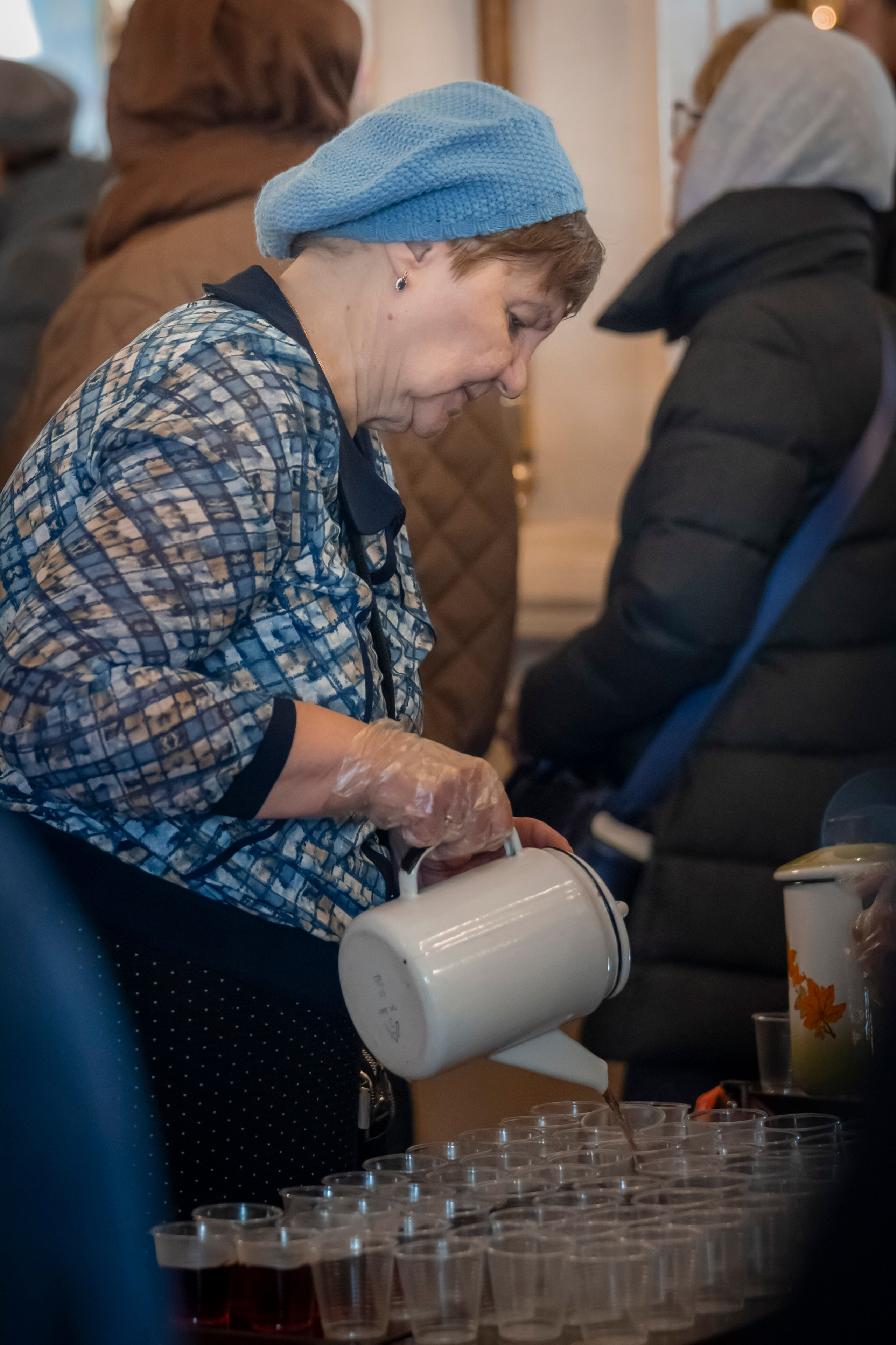 Богородский храм. Благовещение. Божественная Литургия. Антон и Татьяна Денисенко — В храме