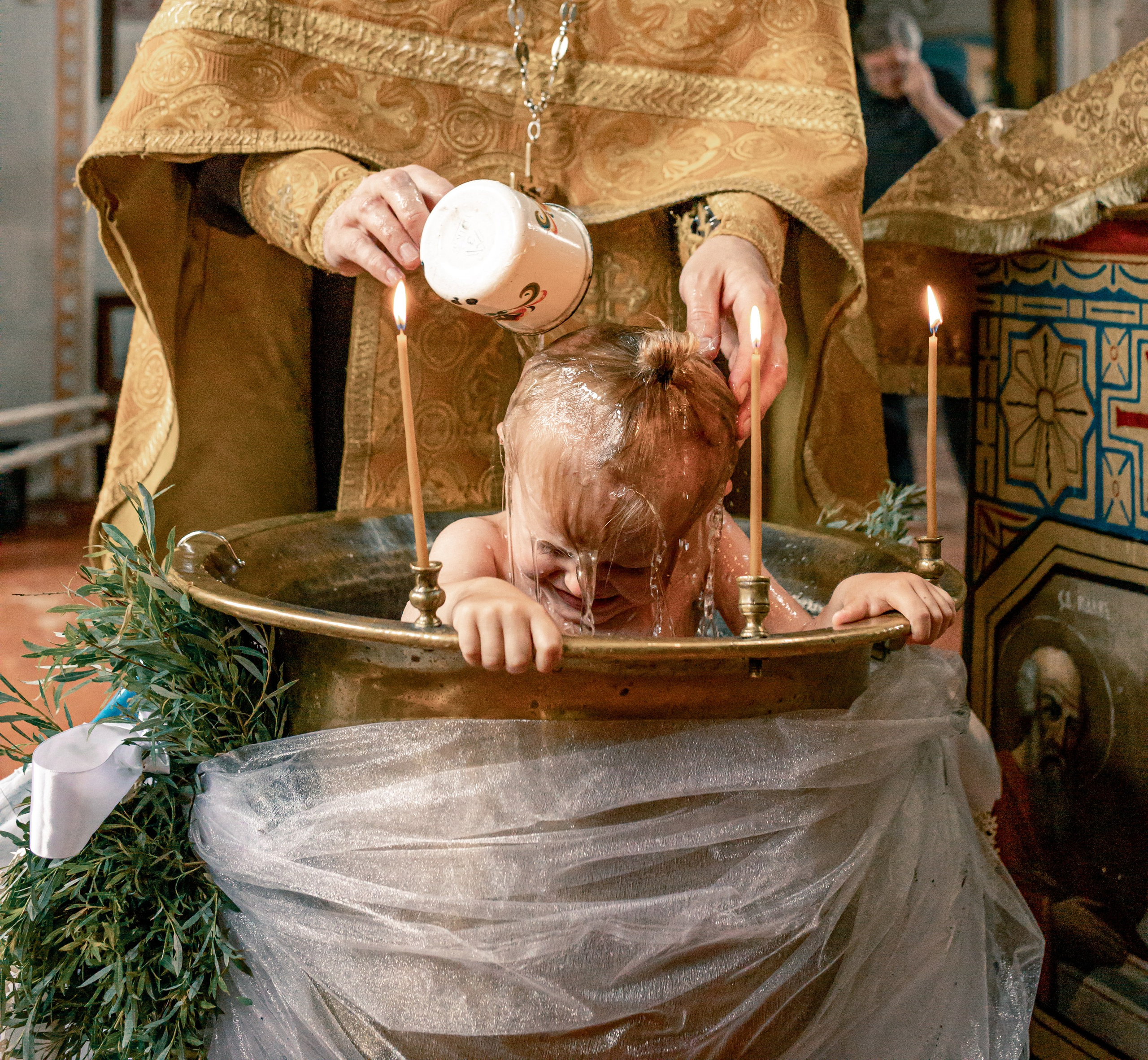 Крещение Маргариты. Портретный и семейный фотограф в Москве Ирина Голубчина