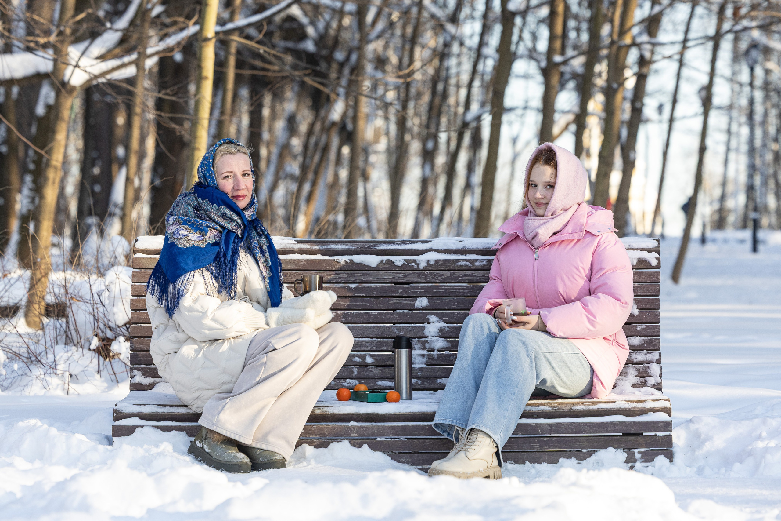 Олеся. Зимний фотосет. Фотограф Владимир Охрименко