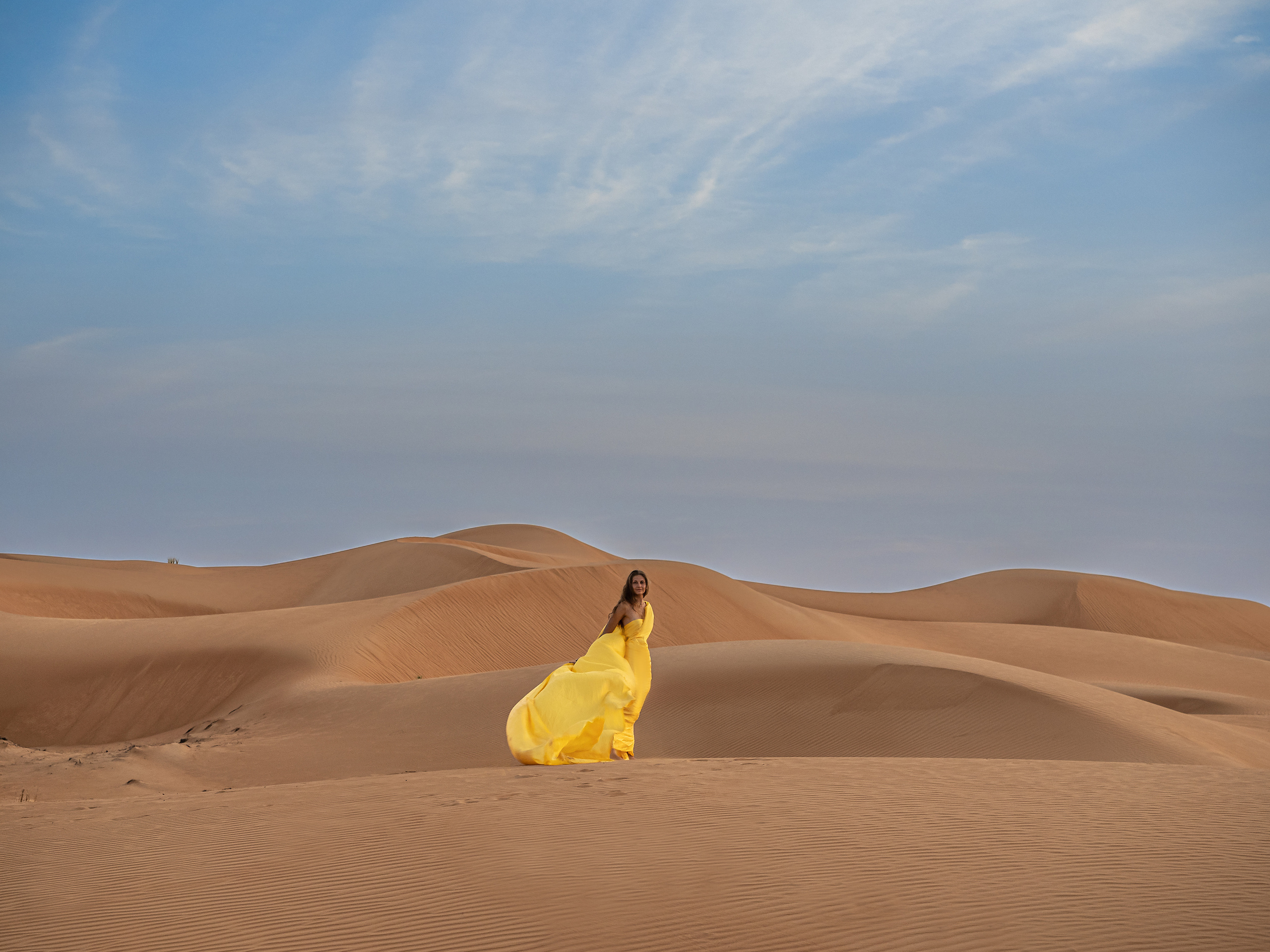 В пустыне. Творческие сьемки