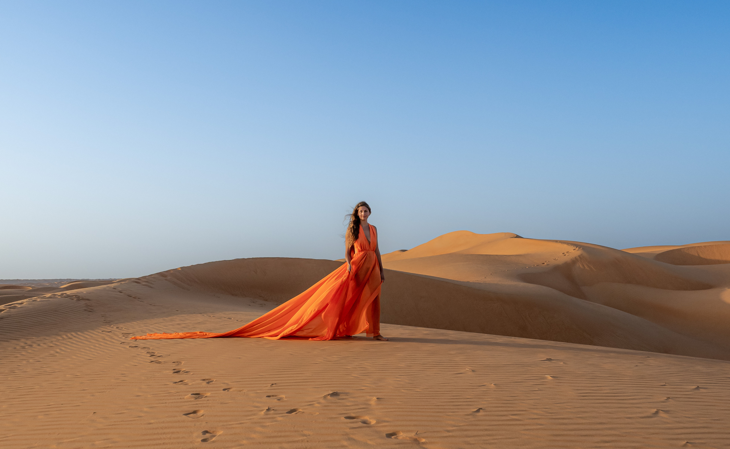 В пустыне. Творческие сьемки