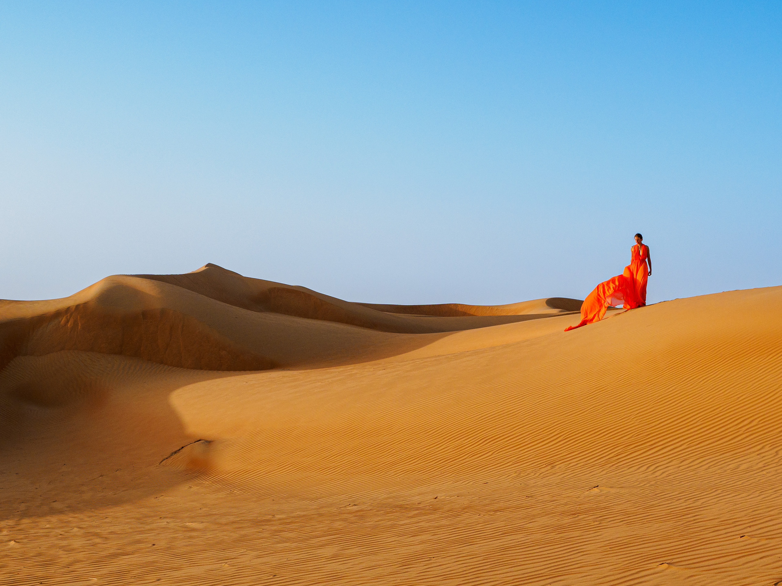 В пустыне. Творческие сьемки