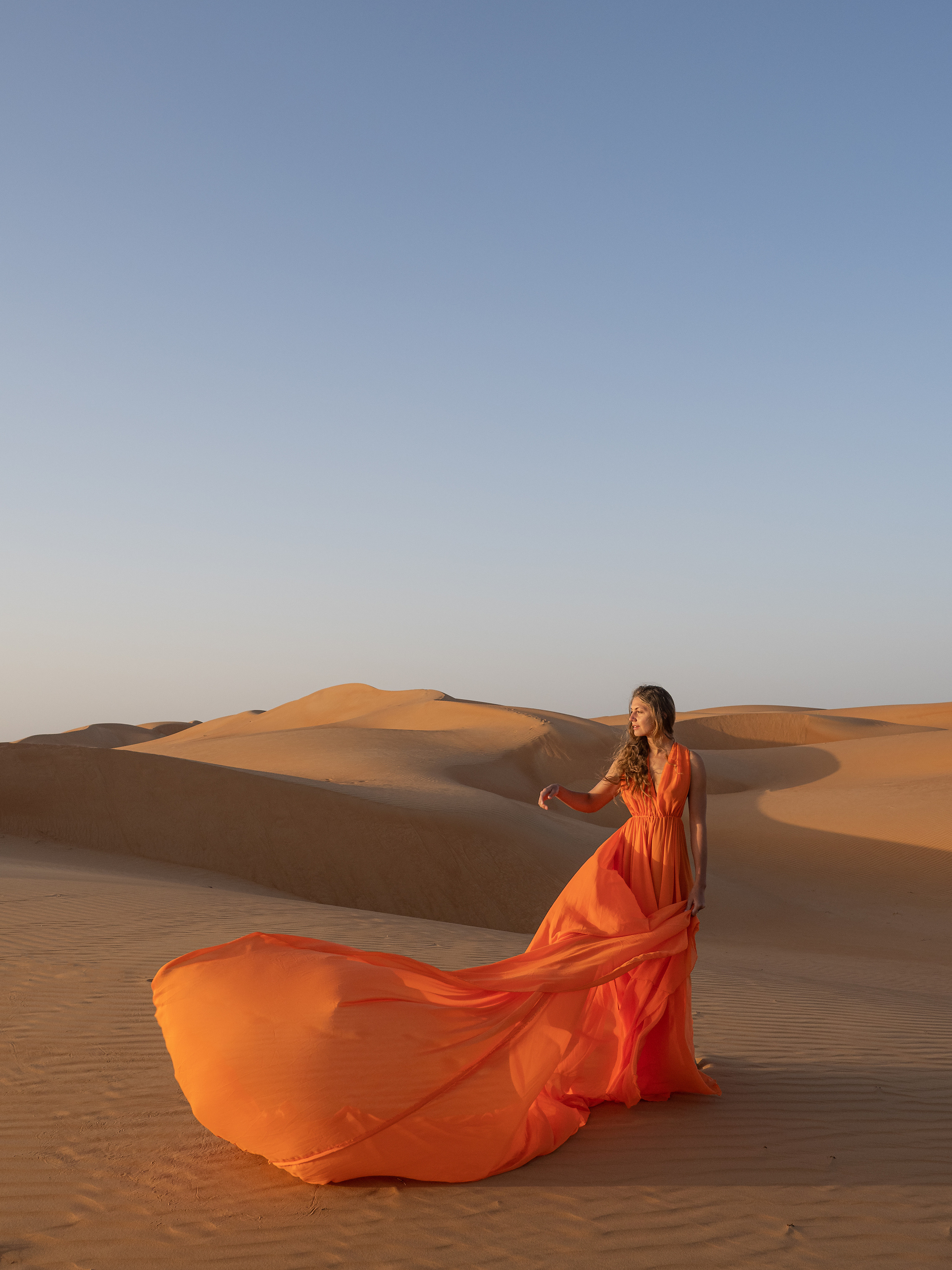 В пустыне. Творческие сьемки