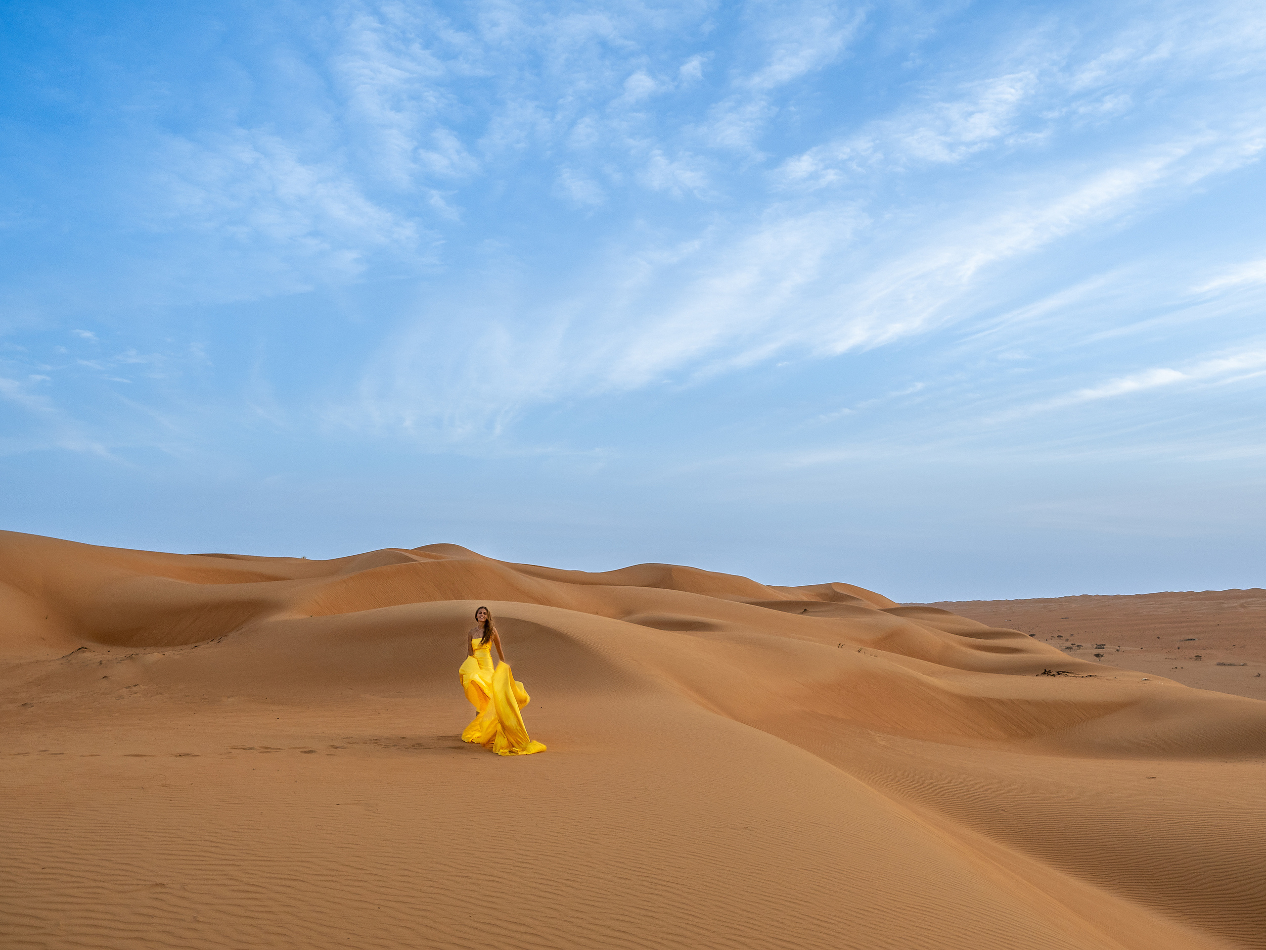 В пустыне. Творческие сьемки