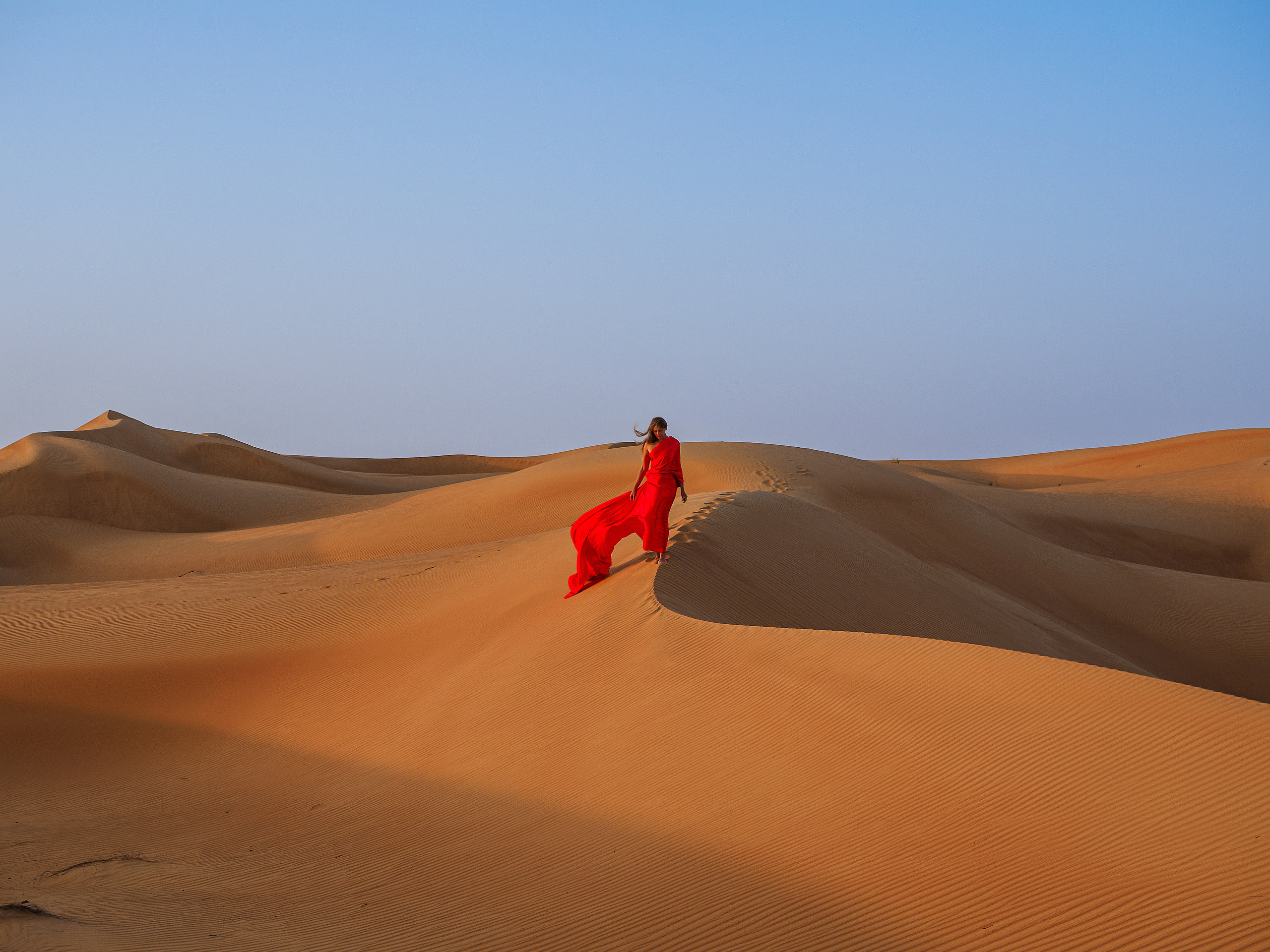 В пустыне. Творческие сьемки
