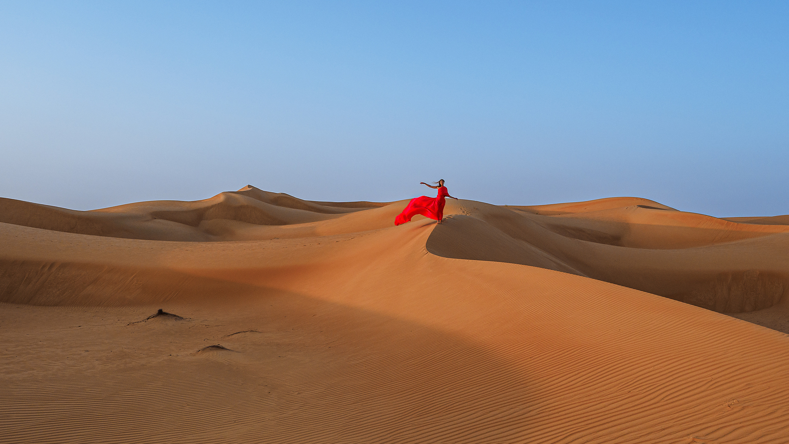 В пустыне. Творческие сьемки
