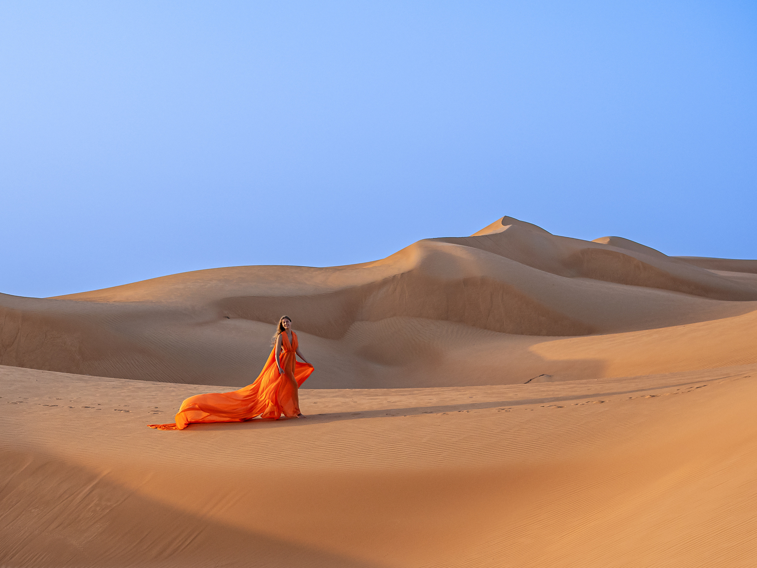 В пустыне. Творческие сьемки