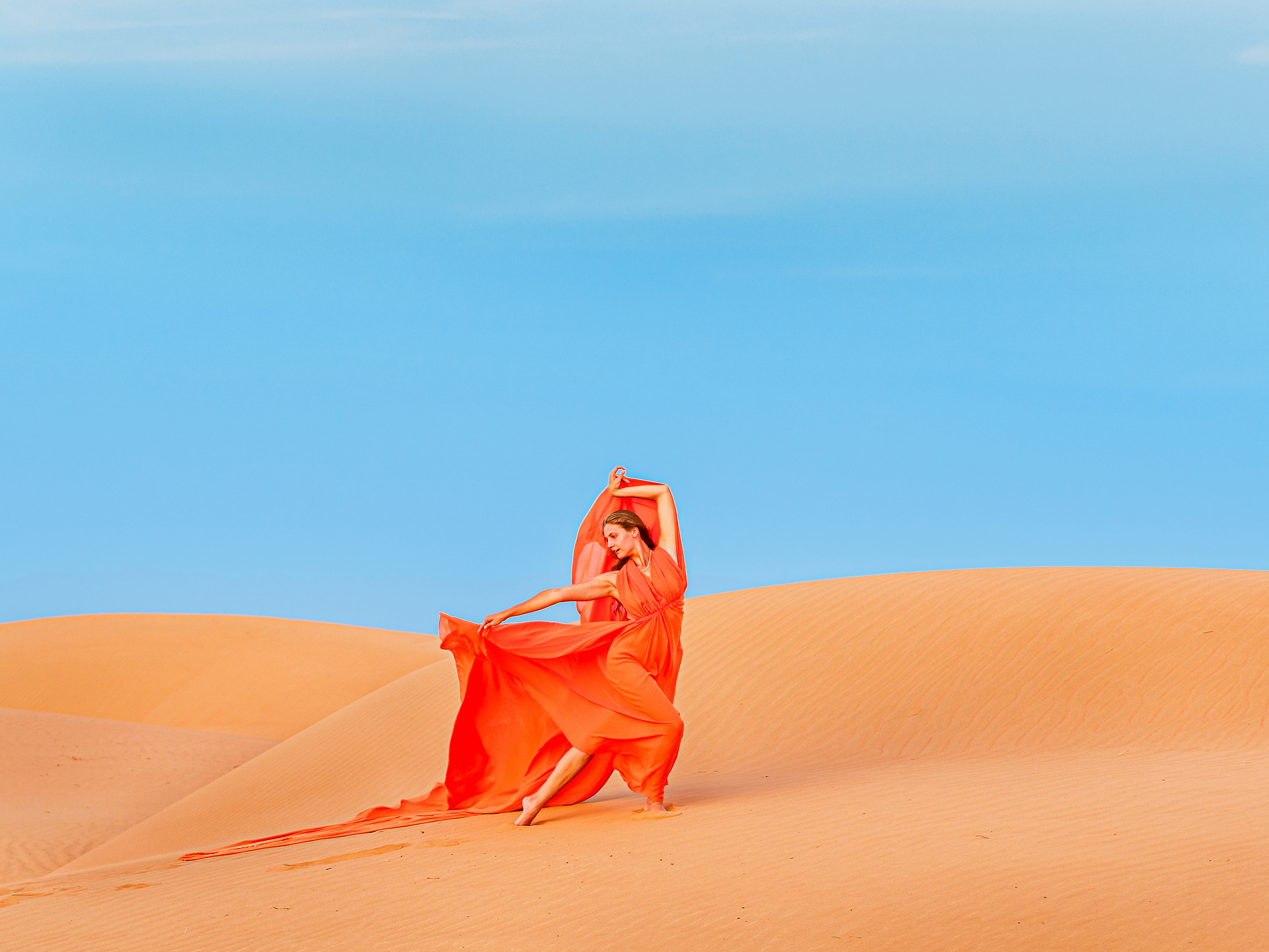 В пустыне. Творческие сьемки