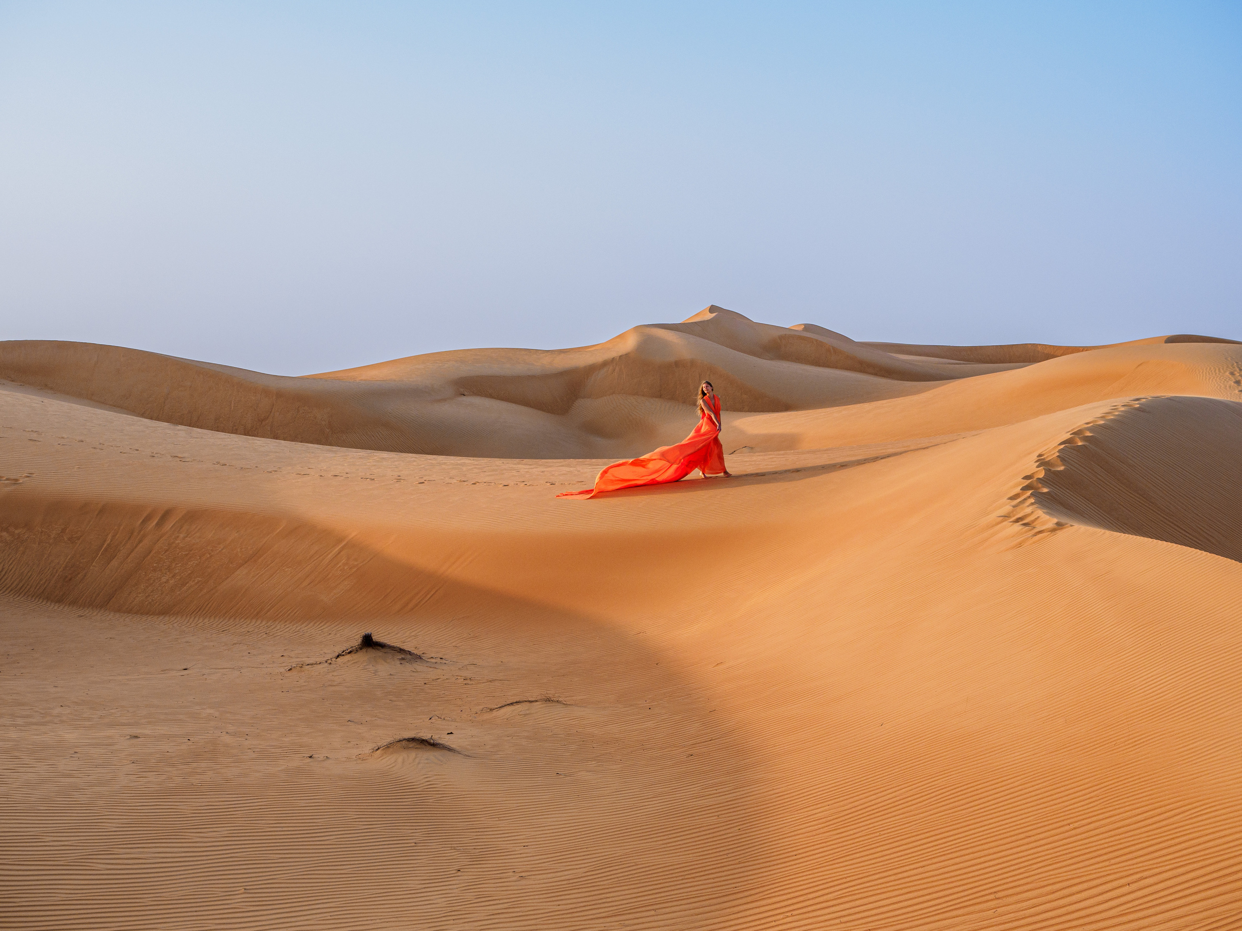В пустыне. Творческие сьемки