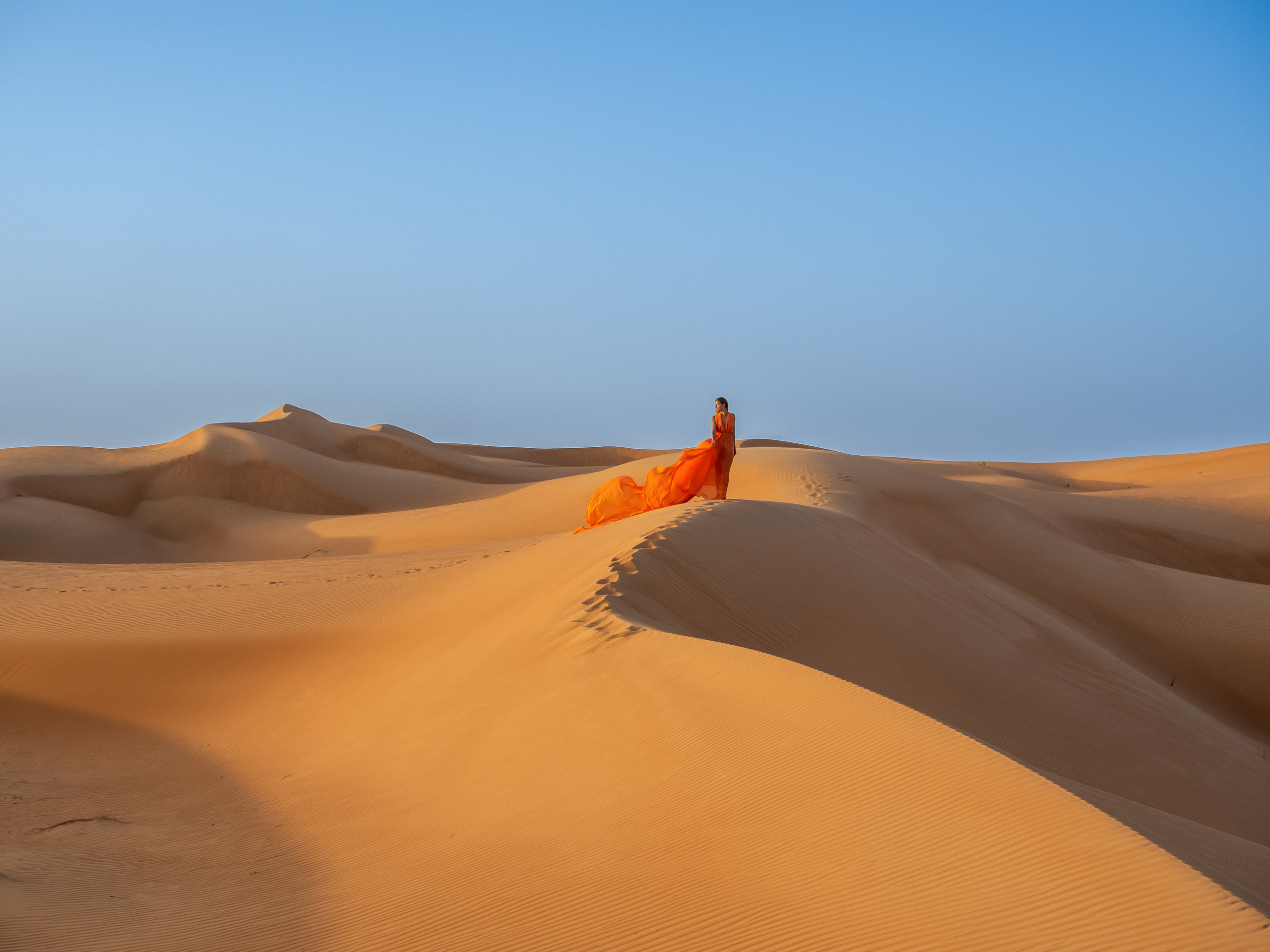 В пустыне. Творческие сьемки