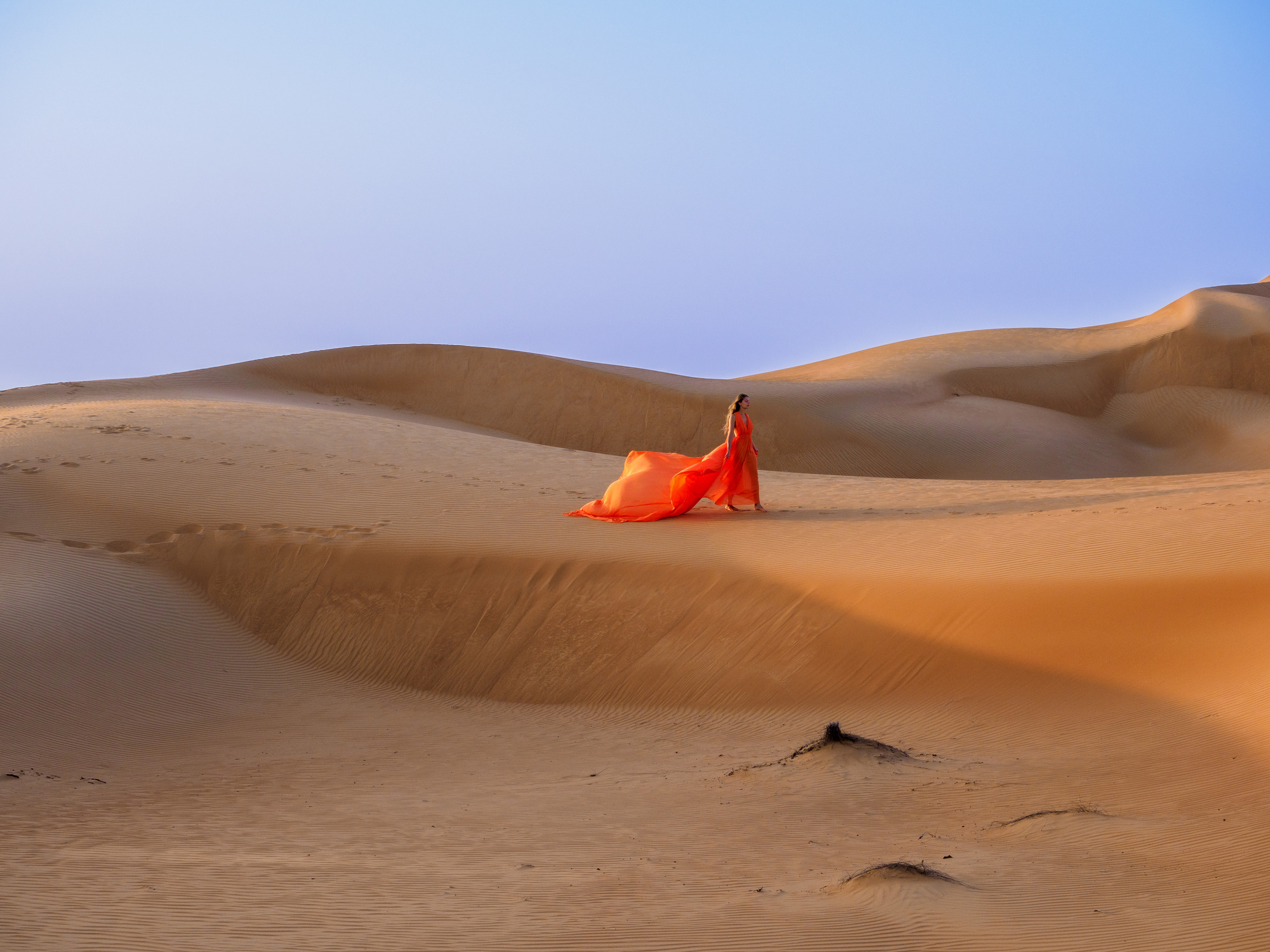 В пустыне. Творческие сьемки