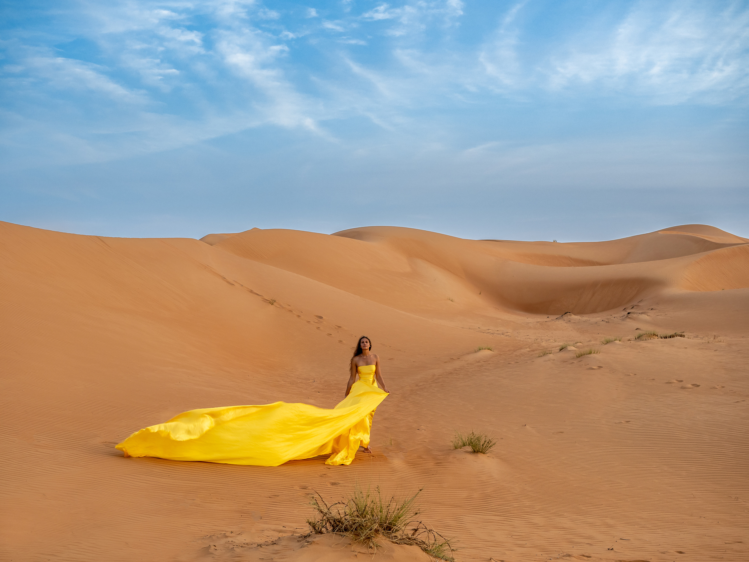 В пустыне. Творческие сьемки