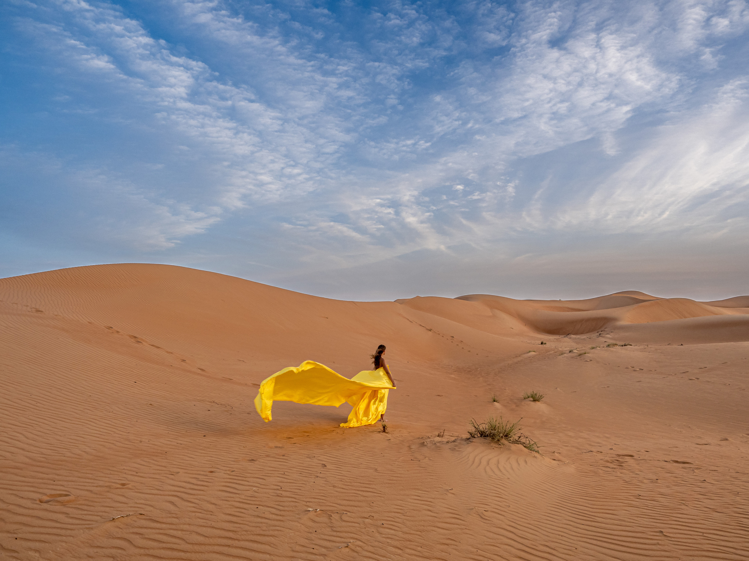 В пустыне. Творческие сьемки