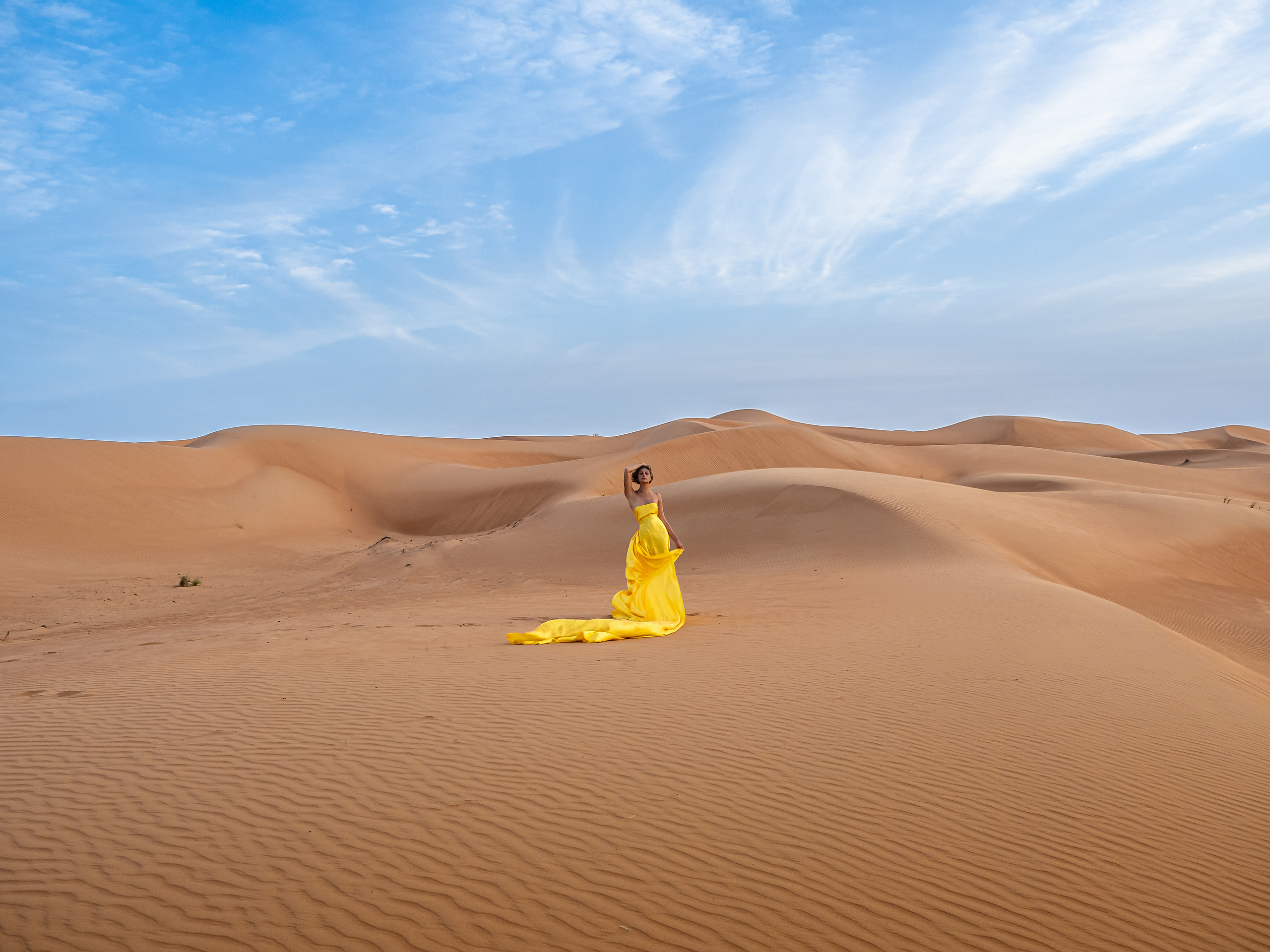 В пустыне. Творческие сьемки