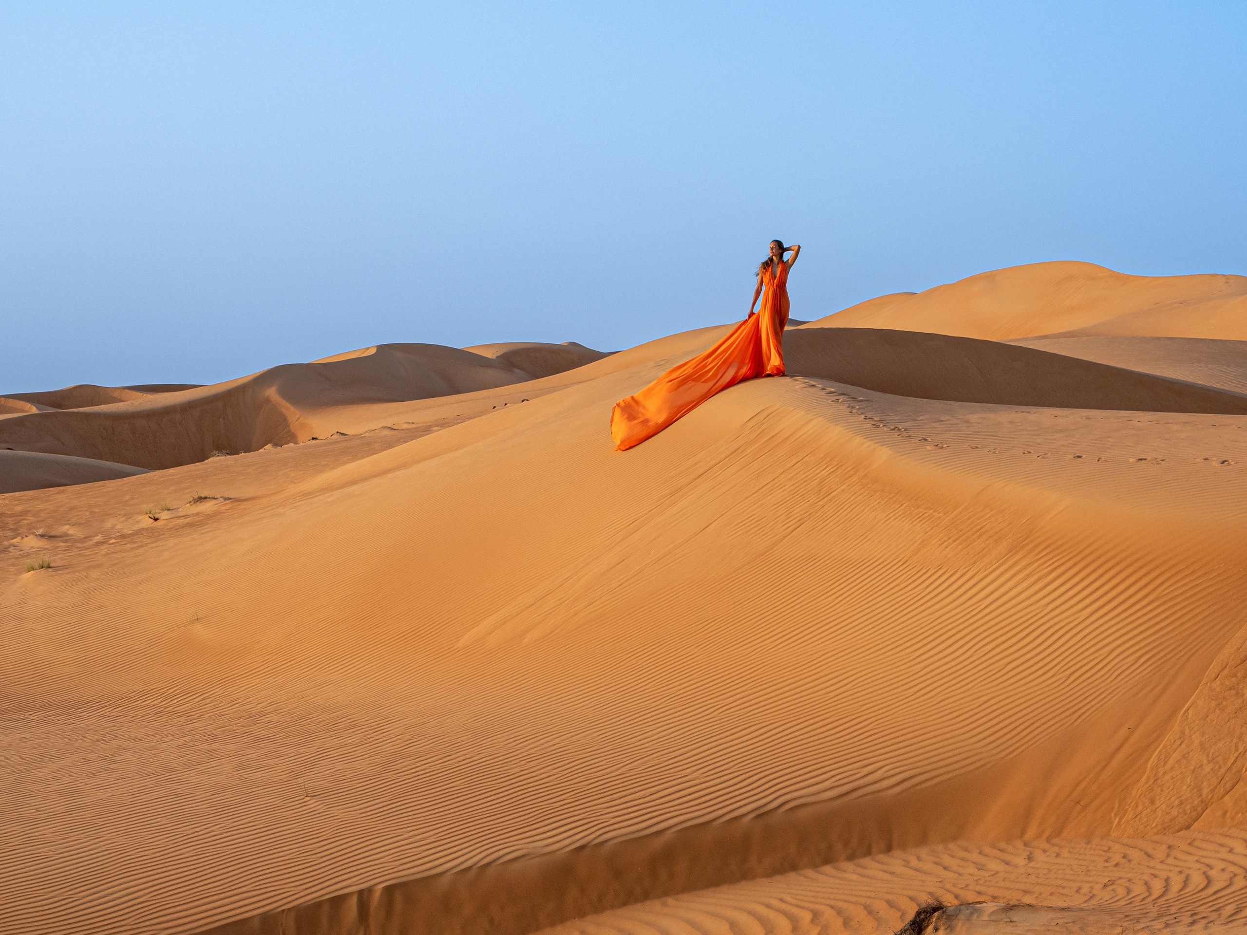 В пустыне. Творческие сьемки