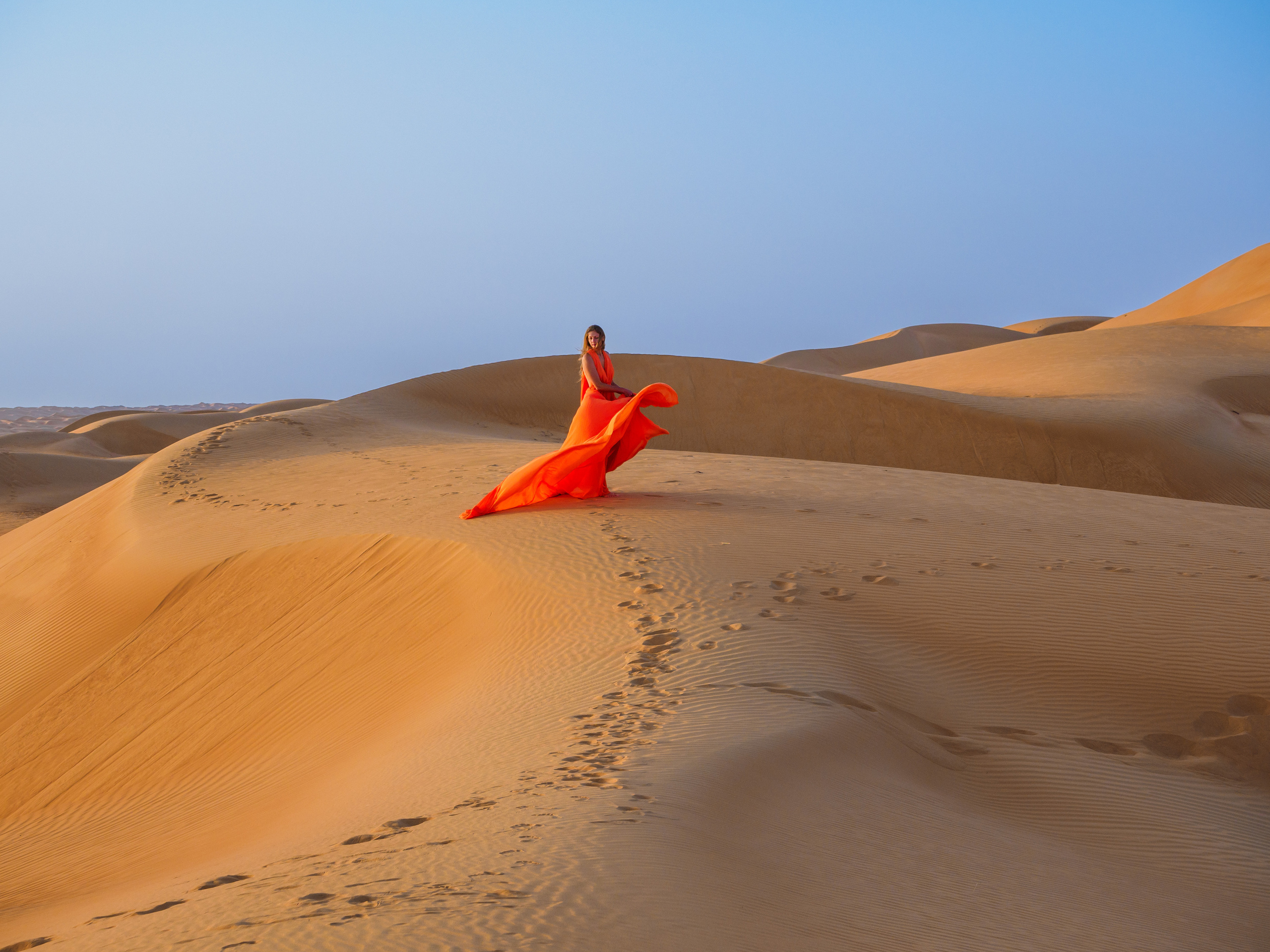В пустыне. Творческие сьемки