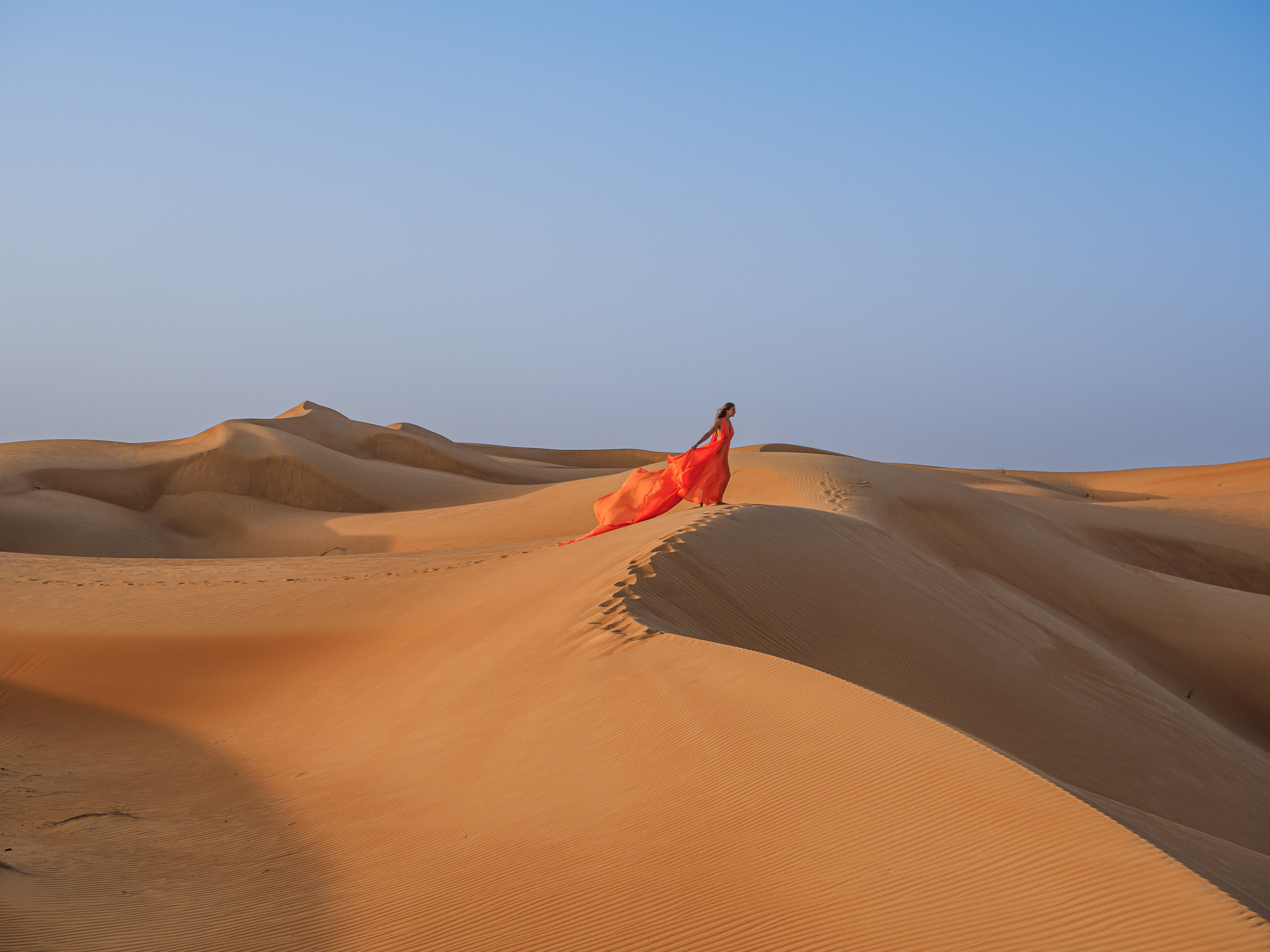 В пустыне. Творческие сьемки