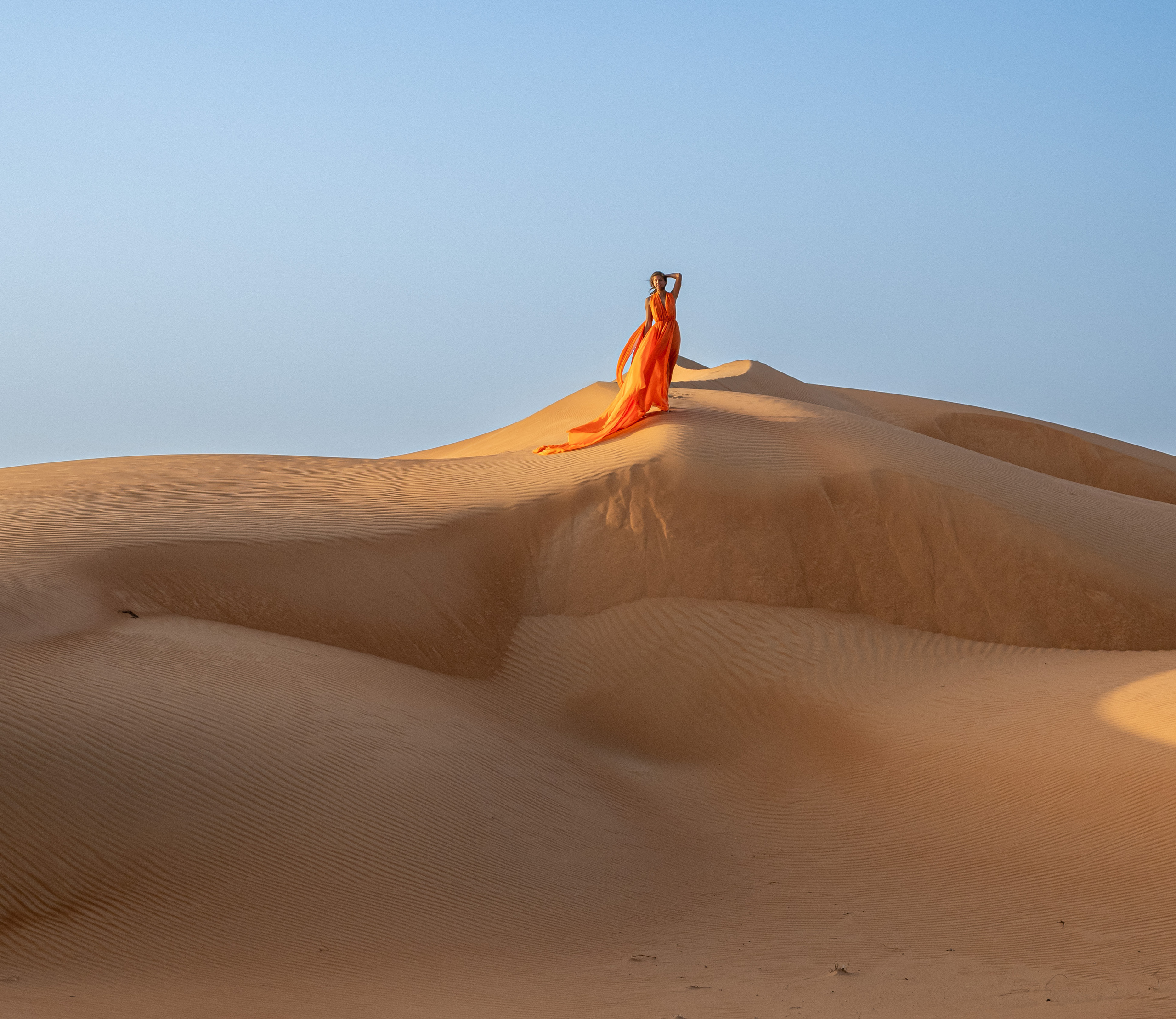 В пустыне. Творческие сьемки