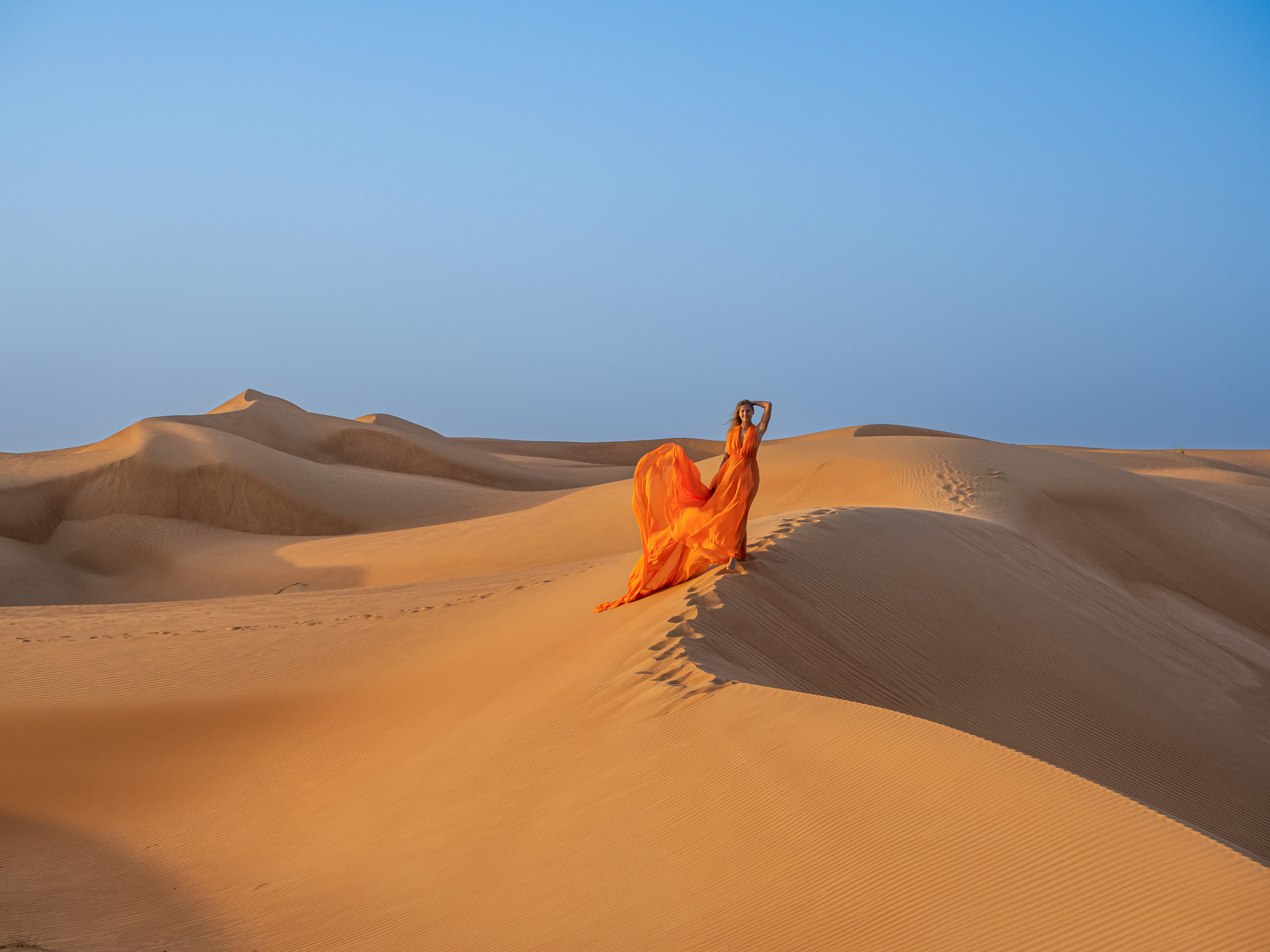 В пустыне. Творческие сьемки