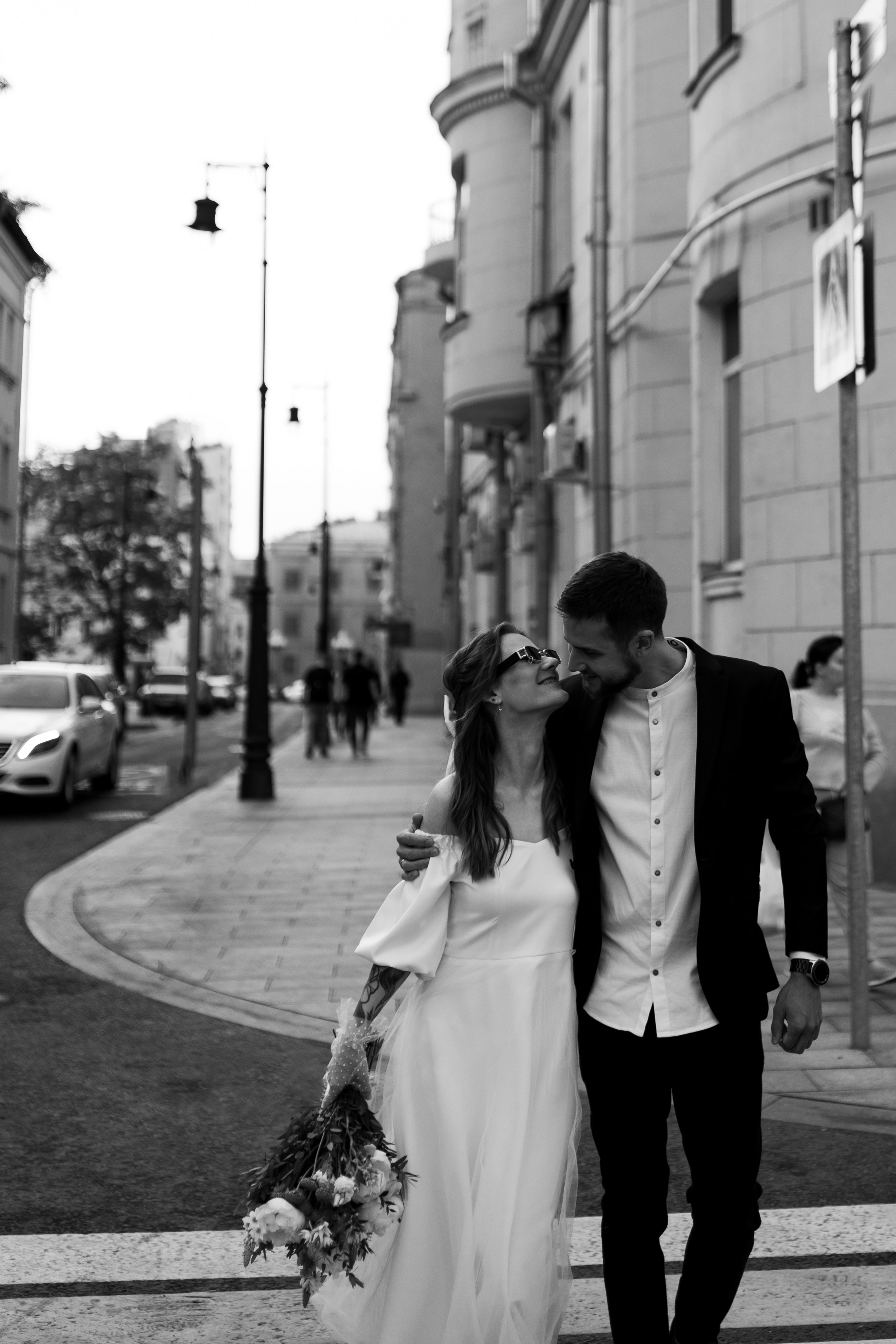 Настя и Никита, крыша. Свадебный фотограф | Москва