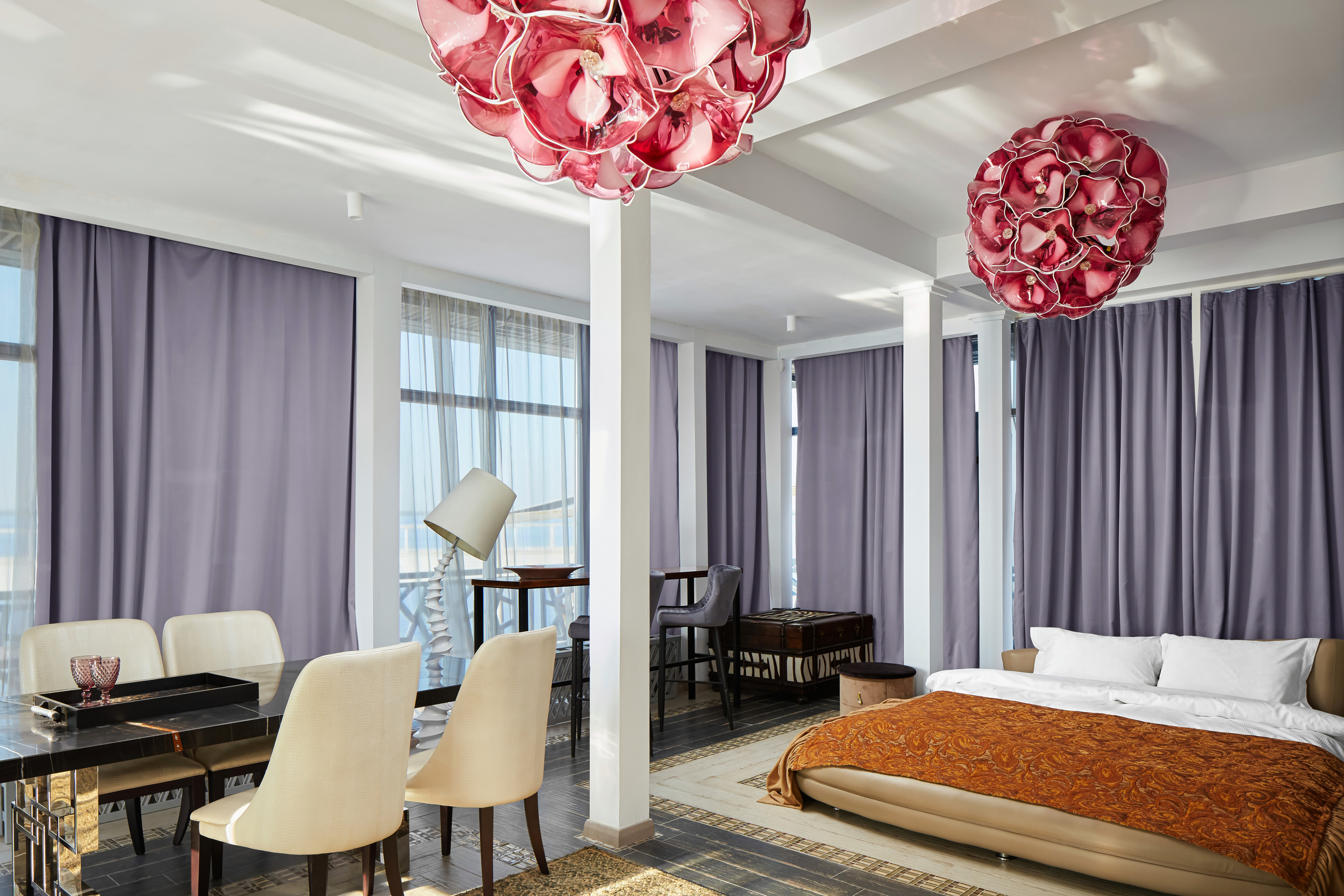 Номер отеля на берегу Калининградского залива. 