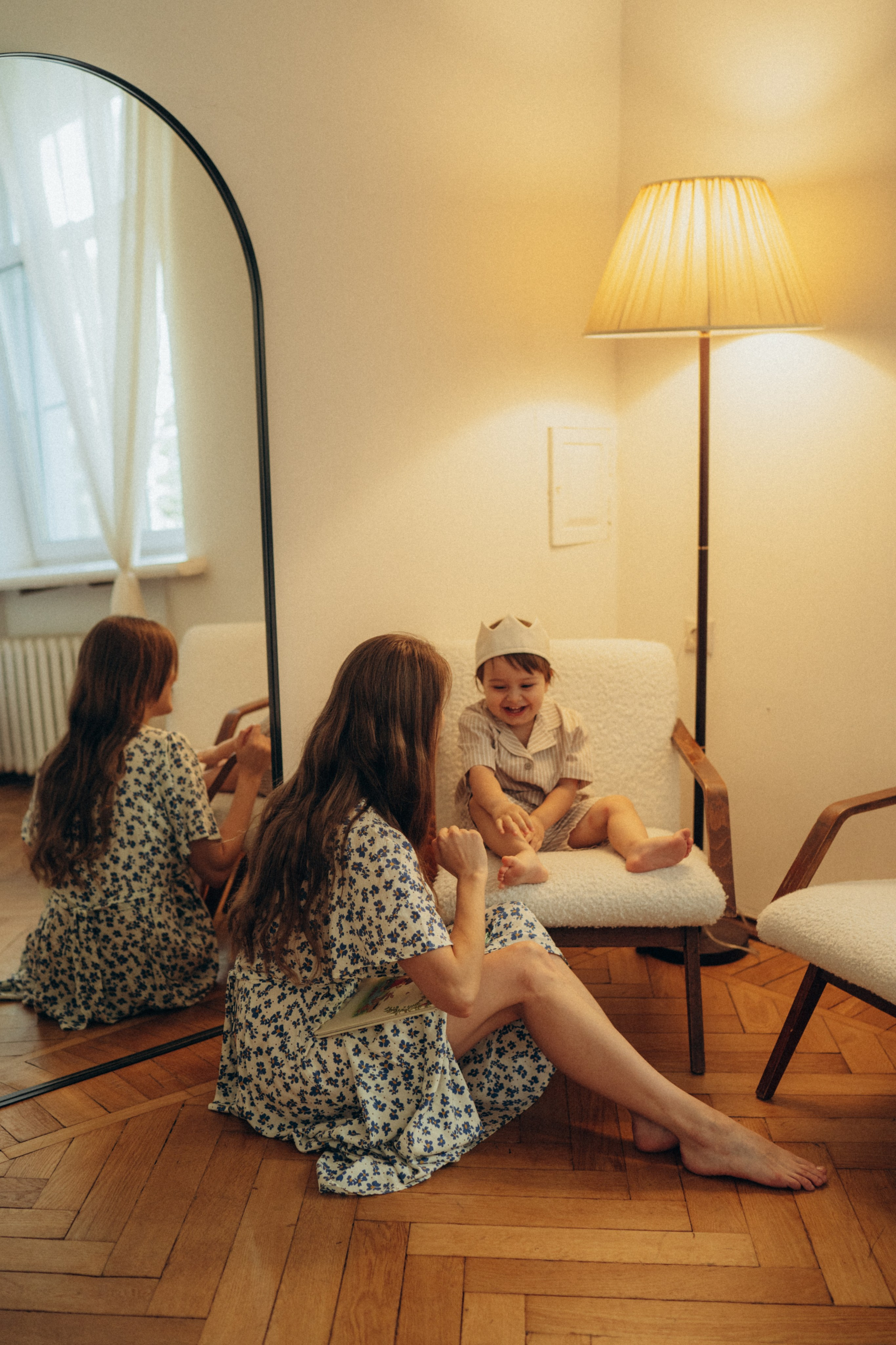 Теплым осенним днем дома. Семейный фотограф в Москве Елена Гильманова