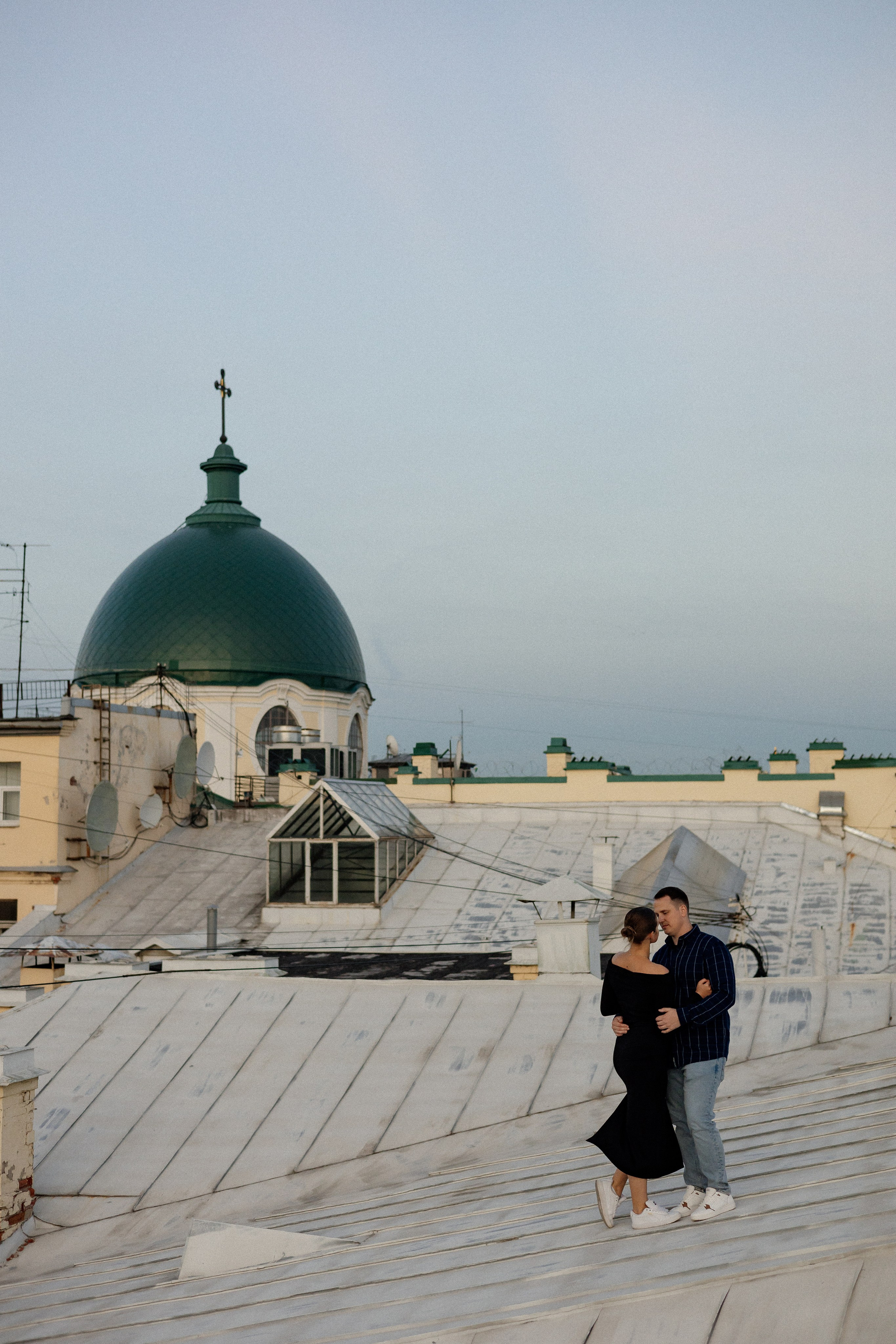 Романтика питерских крыш. Свадебный фотограф в Санкт-Петербурге Ксения Кобышева