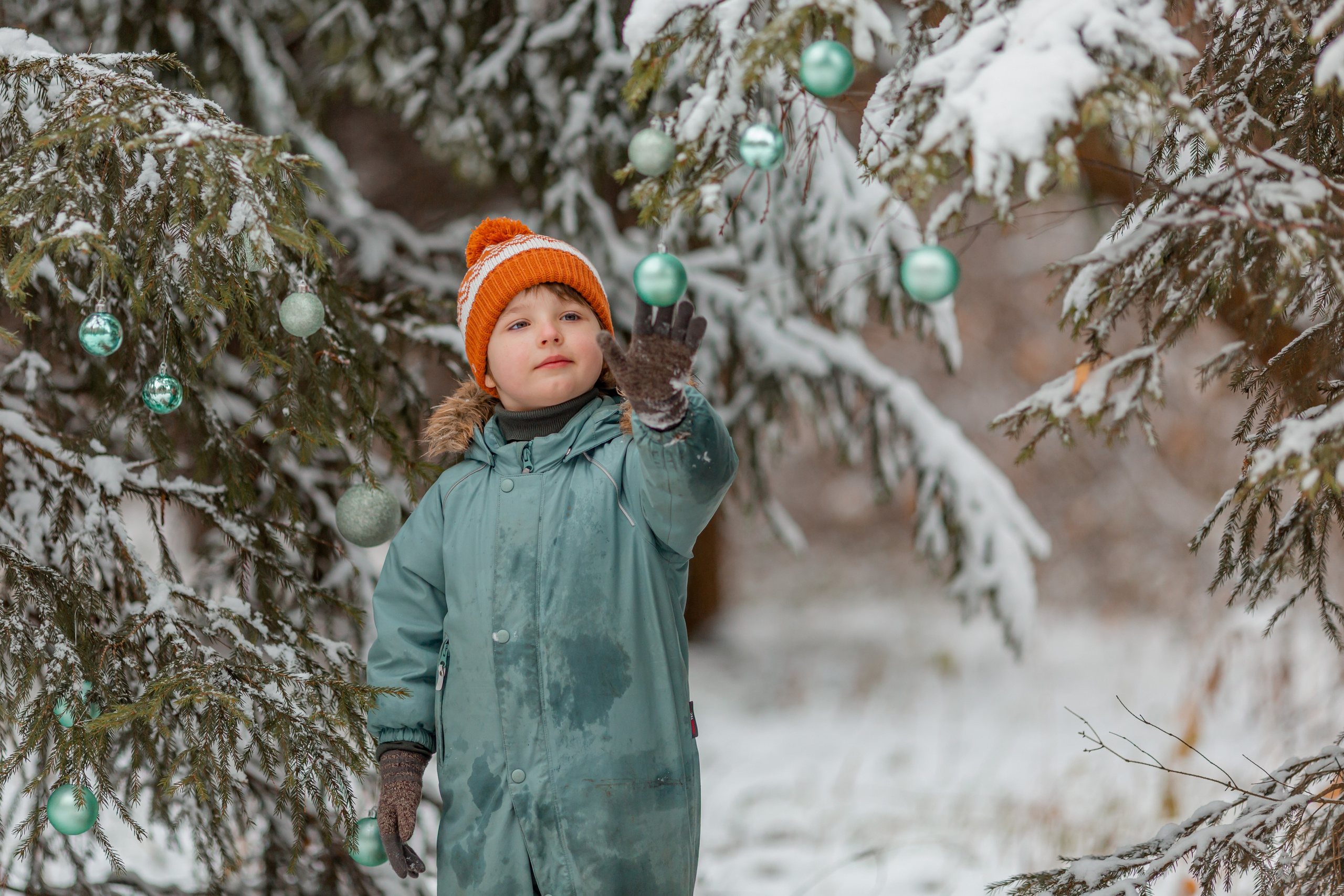 Зимний лес. Семейный и детский фотограф в Москве Алёна Кораблина