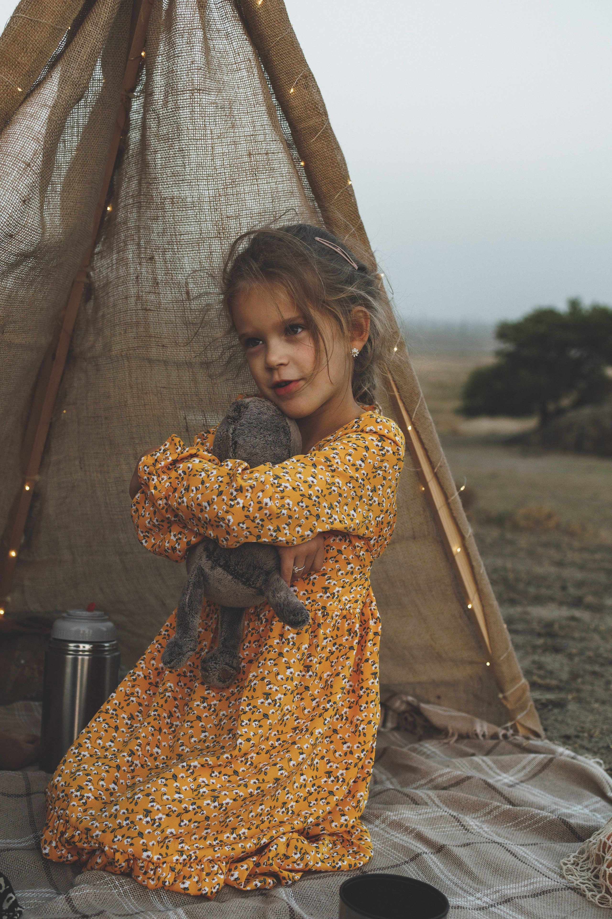 Пикник со светящимся шалашом. Фотограф в Дагестане Кира Молькова