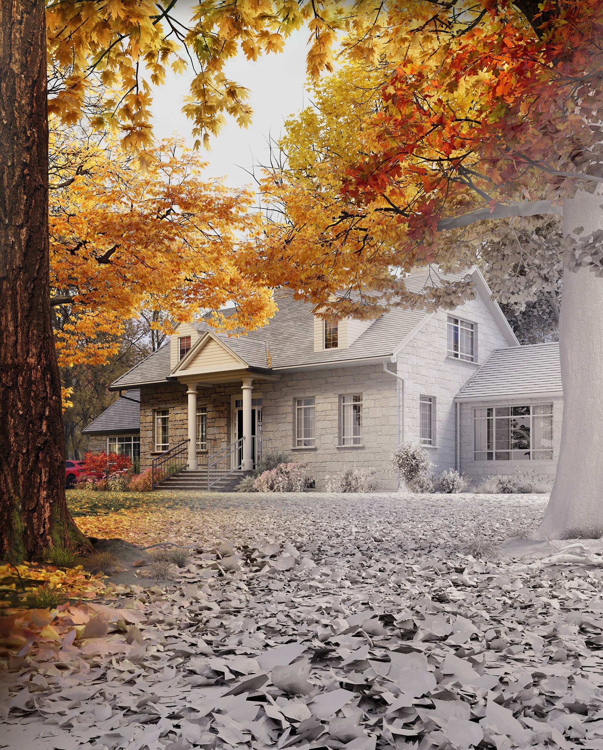 Визуализация экстерьера. 3D визуализация/ Юлия Будник