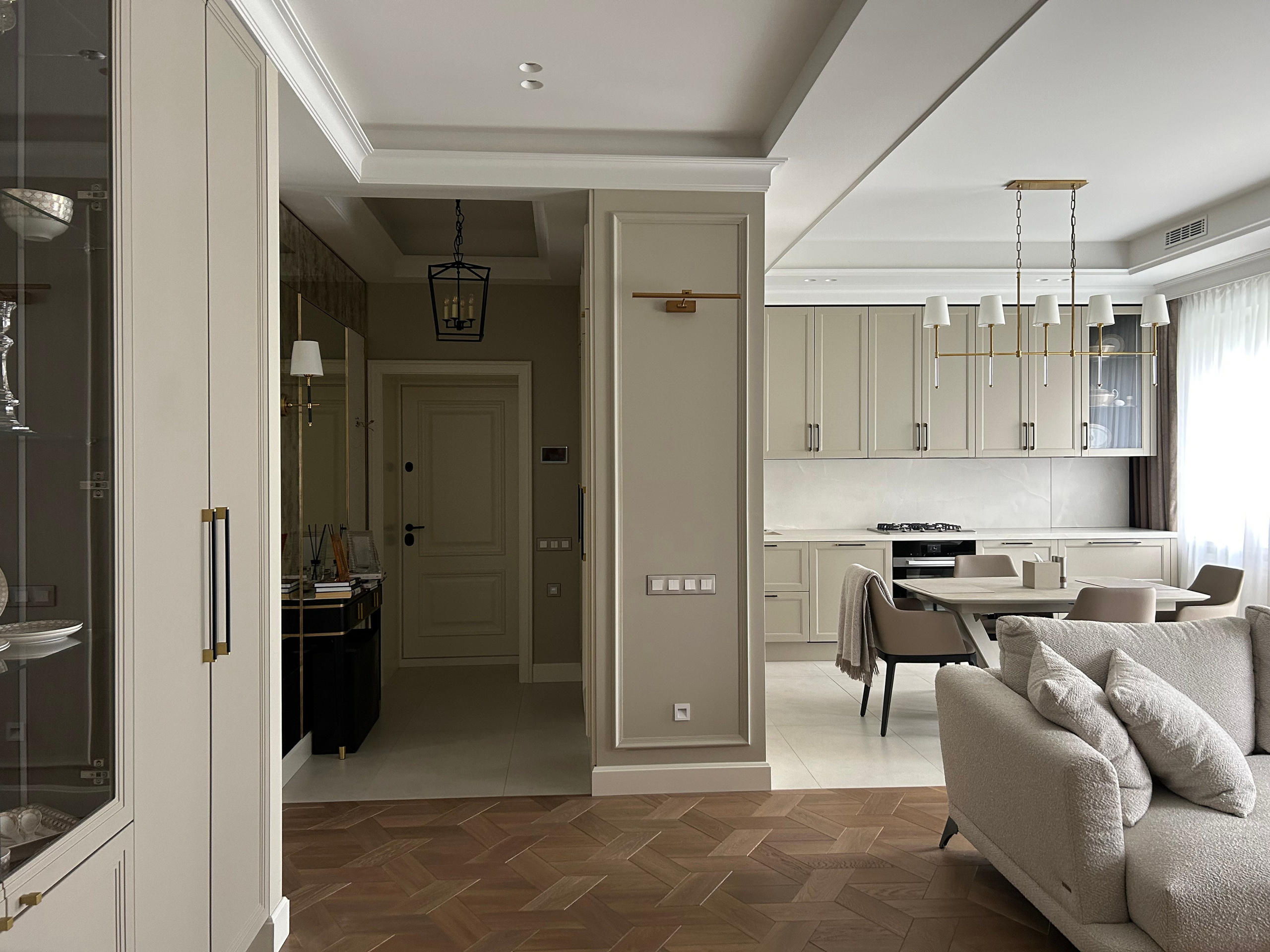 Дизайн интерьера 3 комнатной квартиры на ул. Усачева в Москве. Ольга Саакян Ι Дизайн интерьера в Москве: планировка, подбор отделочных материалов, чертежи для строителей и надзор за ремонтом квартиры