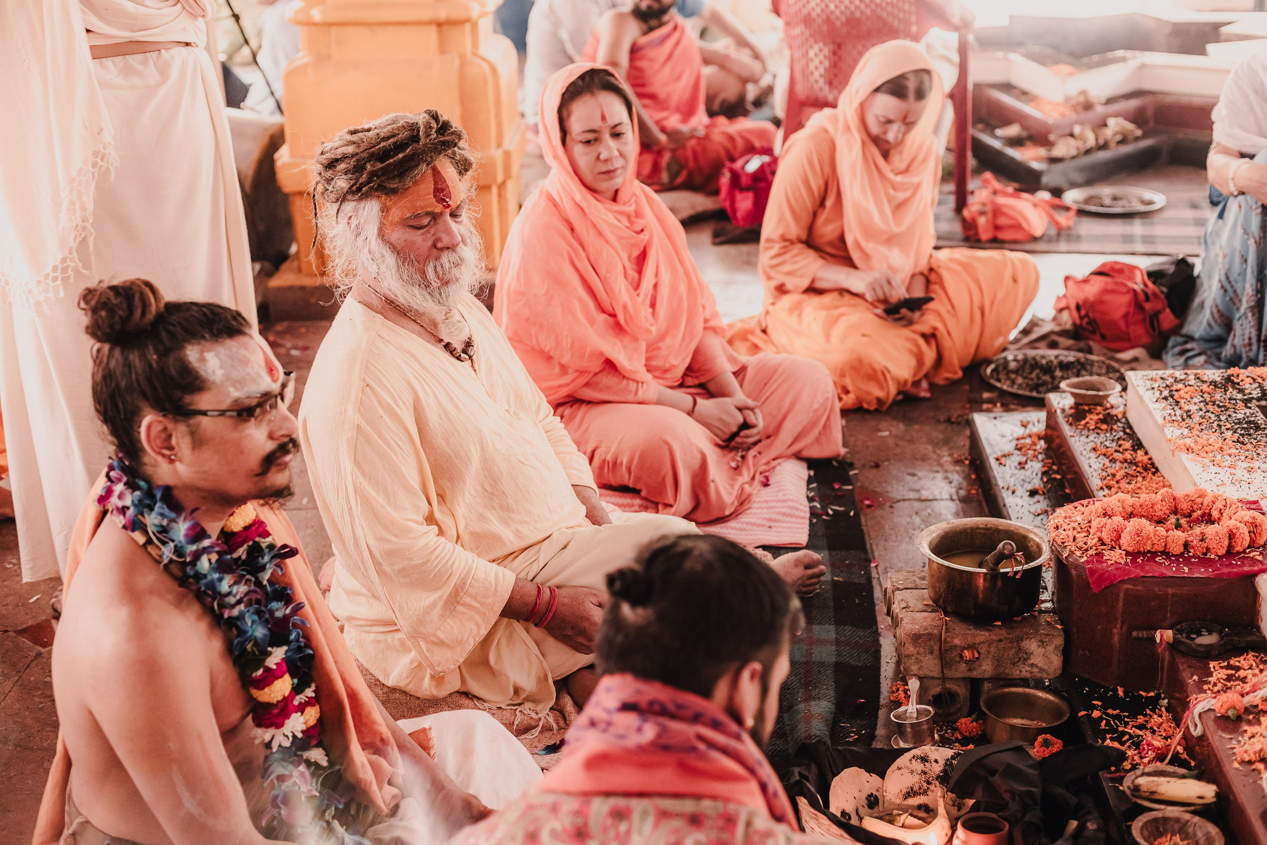 Navaratri yajna at Devraha Baba Ji ashram. Мариам Багдасарян