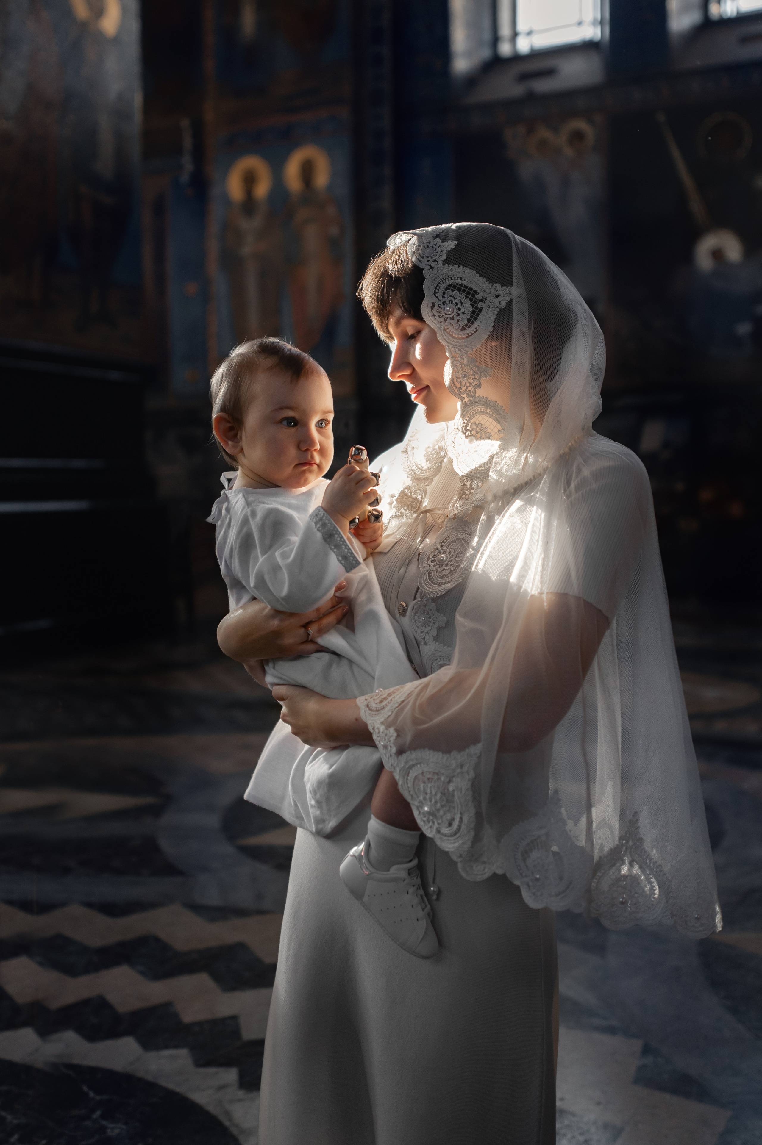 Таинство Крещения (постановочная съемка). Moscow_CPC