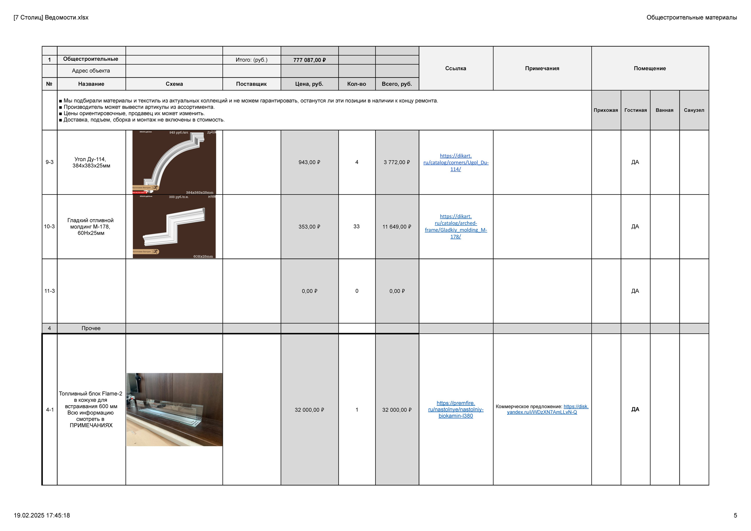 Ведомость. 3D визуализация интерьера и архитектурной среды