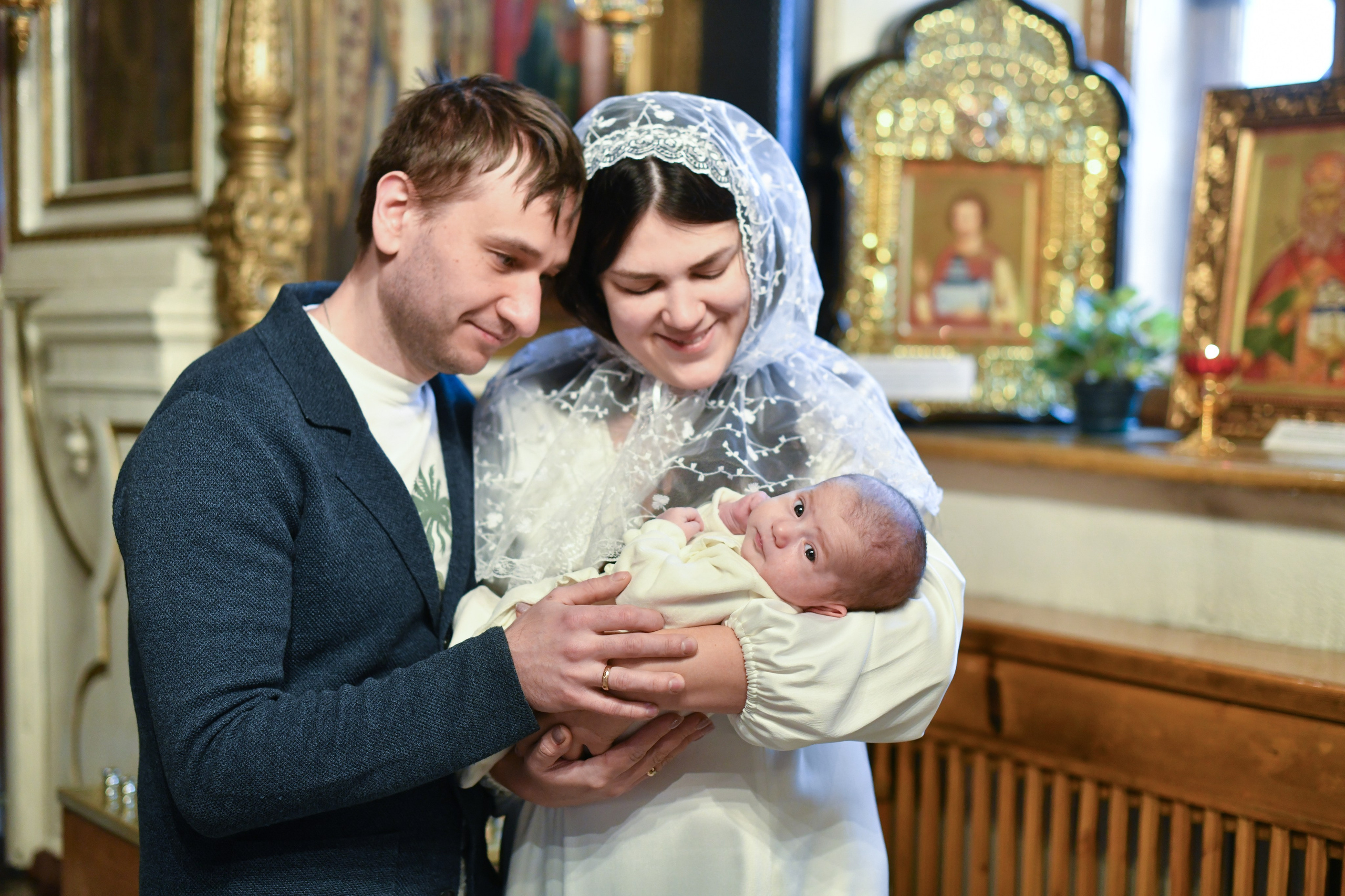 Крещение Серафимы. Церковь Петра и Павла на Яузе. Фотограф Крещения и Венчания в Москве и МО