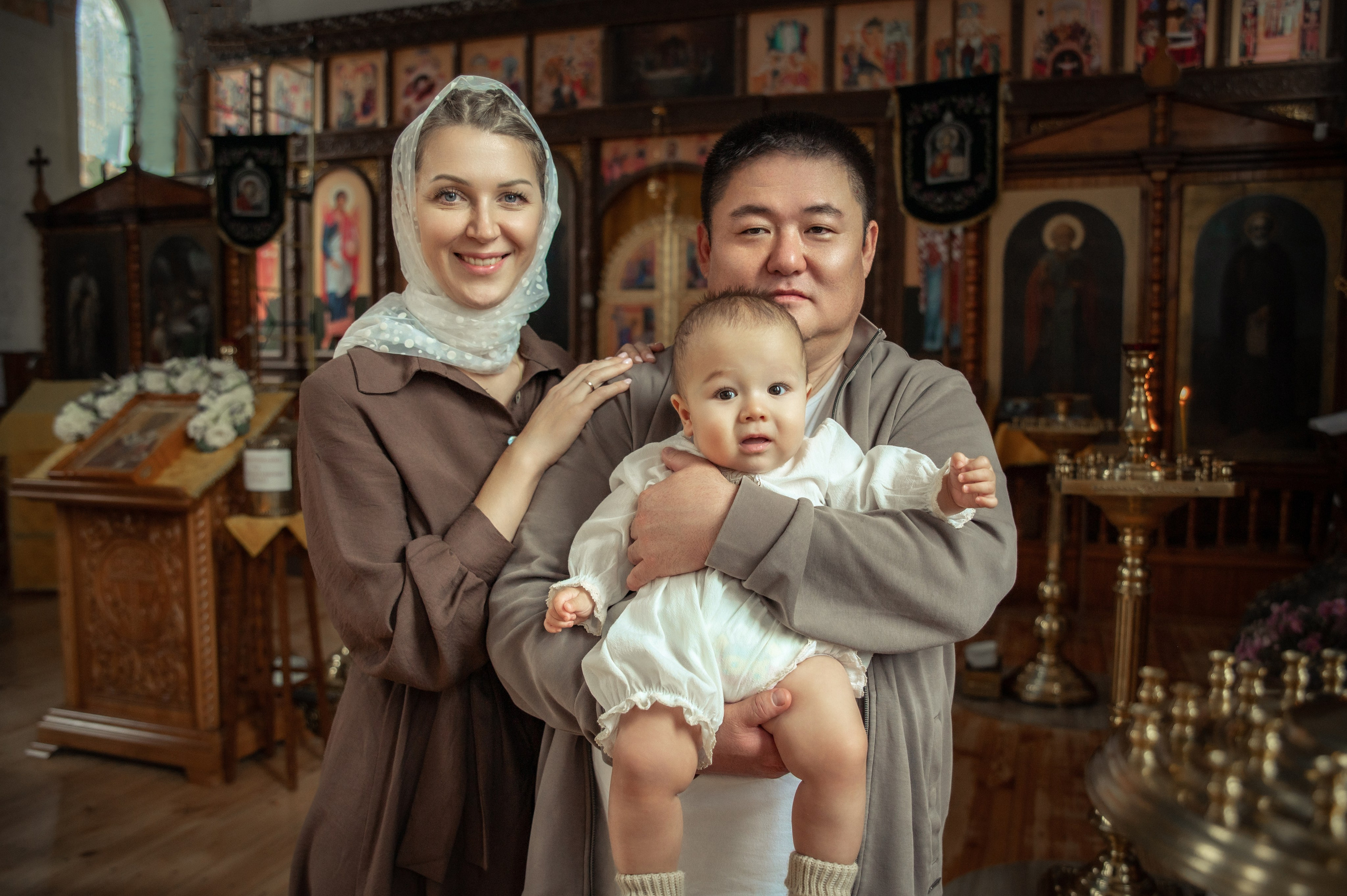 Таинство Крещения Геннадия, Храм Николая Чудотворца Краснослободск. Церковный, семейный и репортажный фотограф Волгоград, Волжский