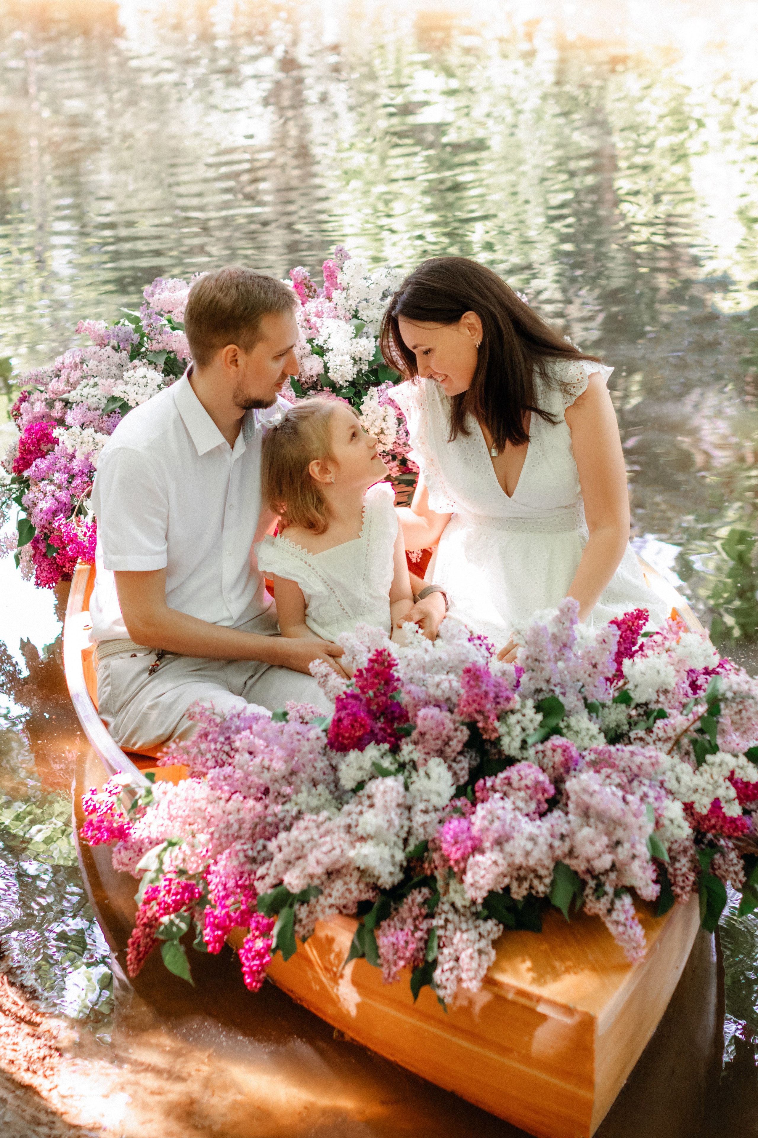 Утро в цветочной лодке. Фотограф в Москве Ольга Сатони