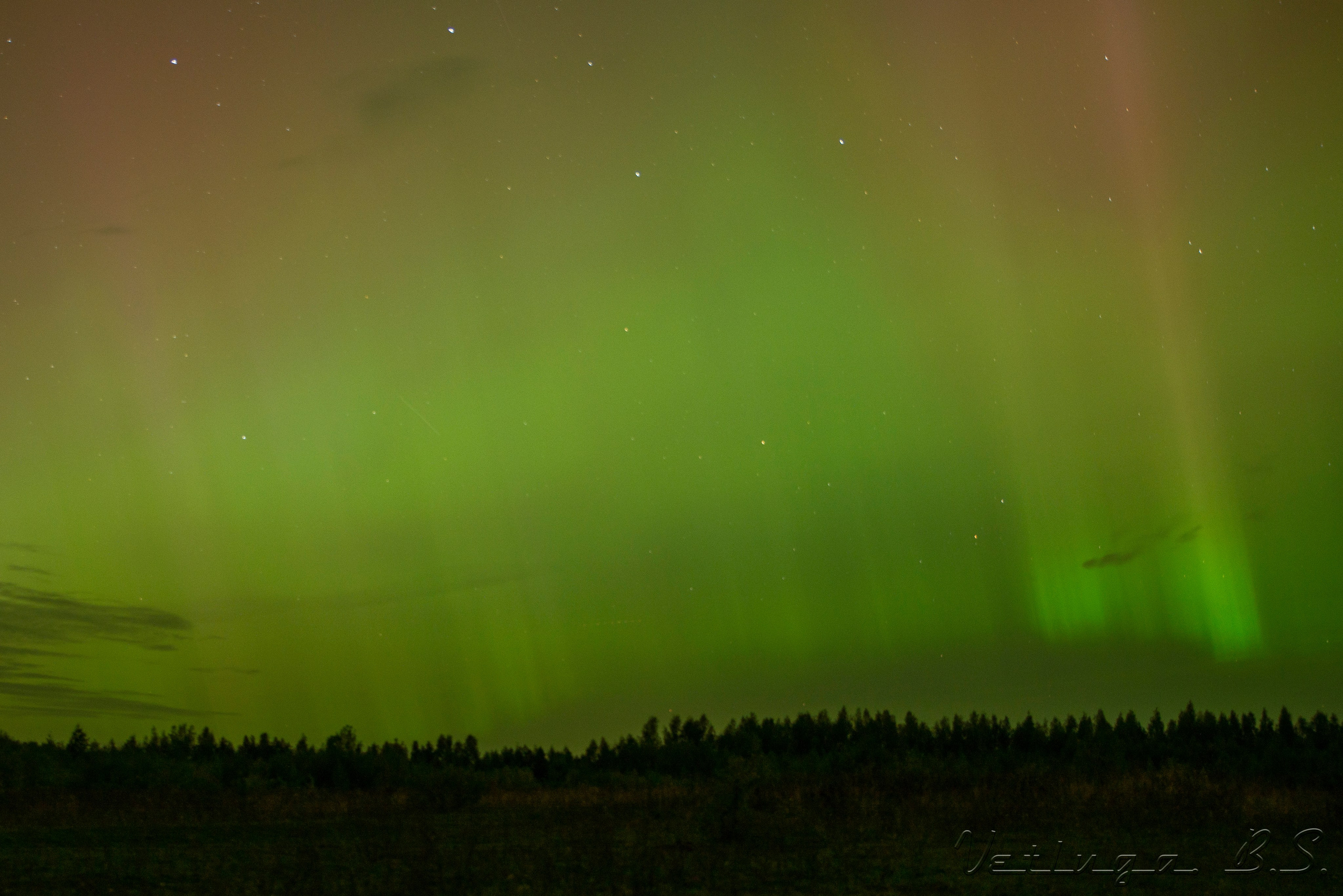 Северное сияние. Фотограф в Ветлуге Сергей Белов (VETLUGA B.S.)