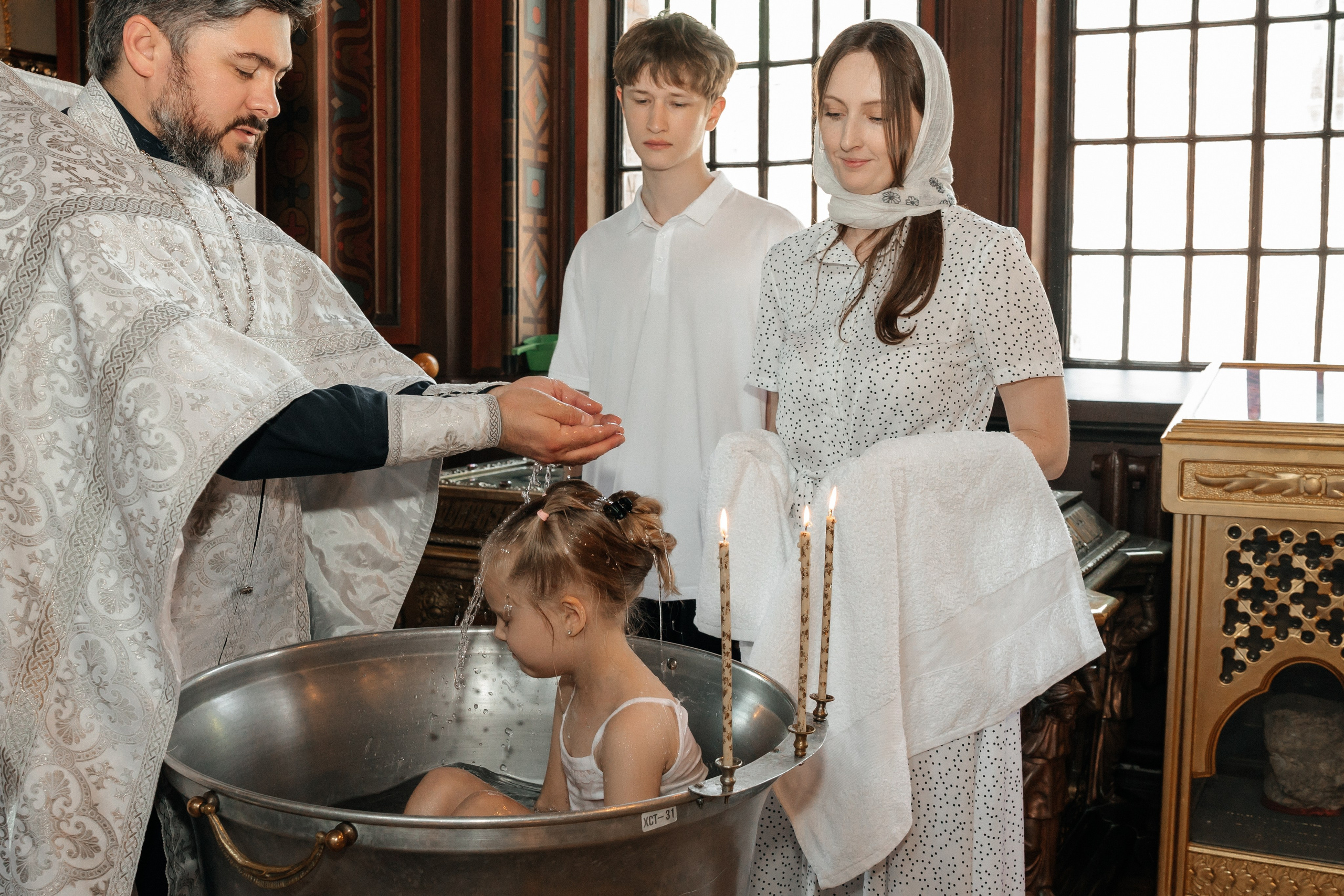 Крещение София и Сережа. Фотограф Краснодар