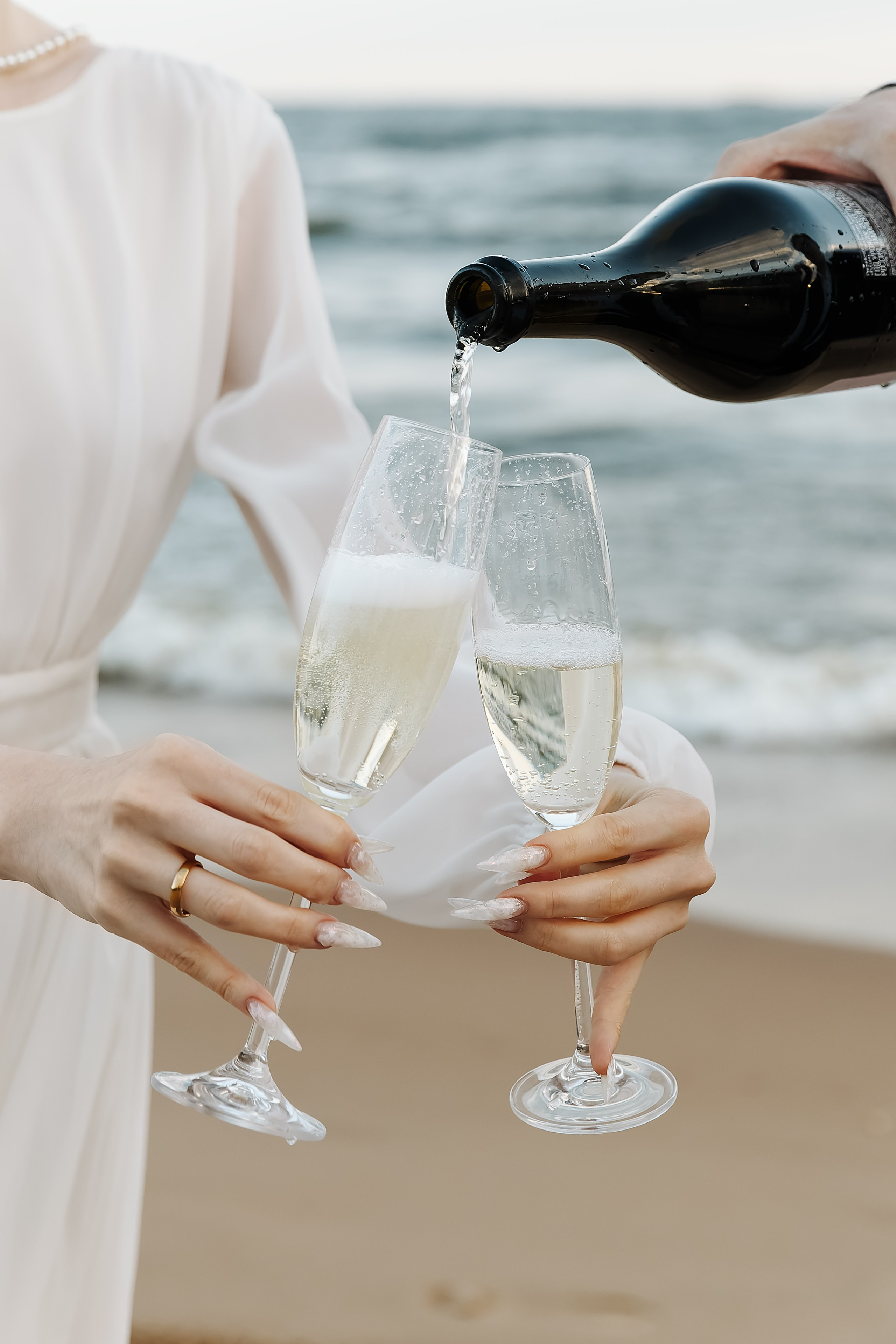 Яна и Давид — свадебная фтосессия на заливе. Свадебный и портретный фотограф в Санкт-Петербурге Анна Демьянова