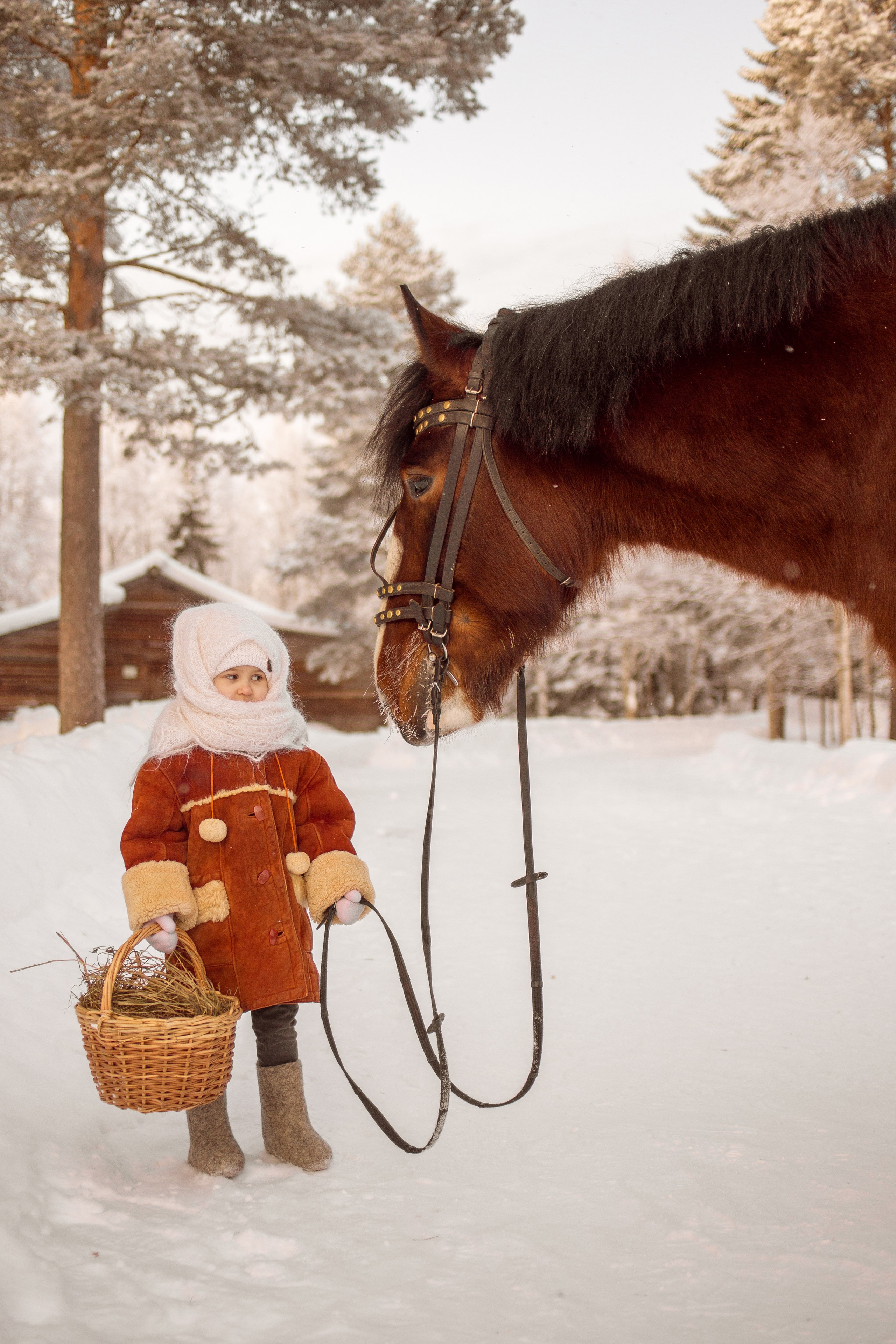 Фотосессия ребенка в русско-народном стиле