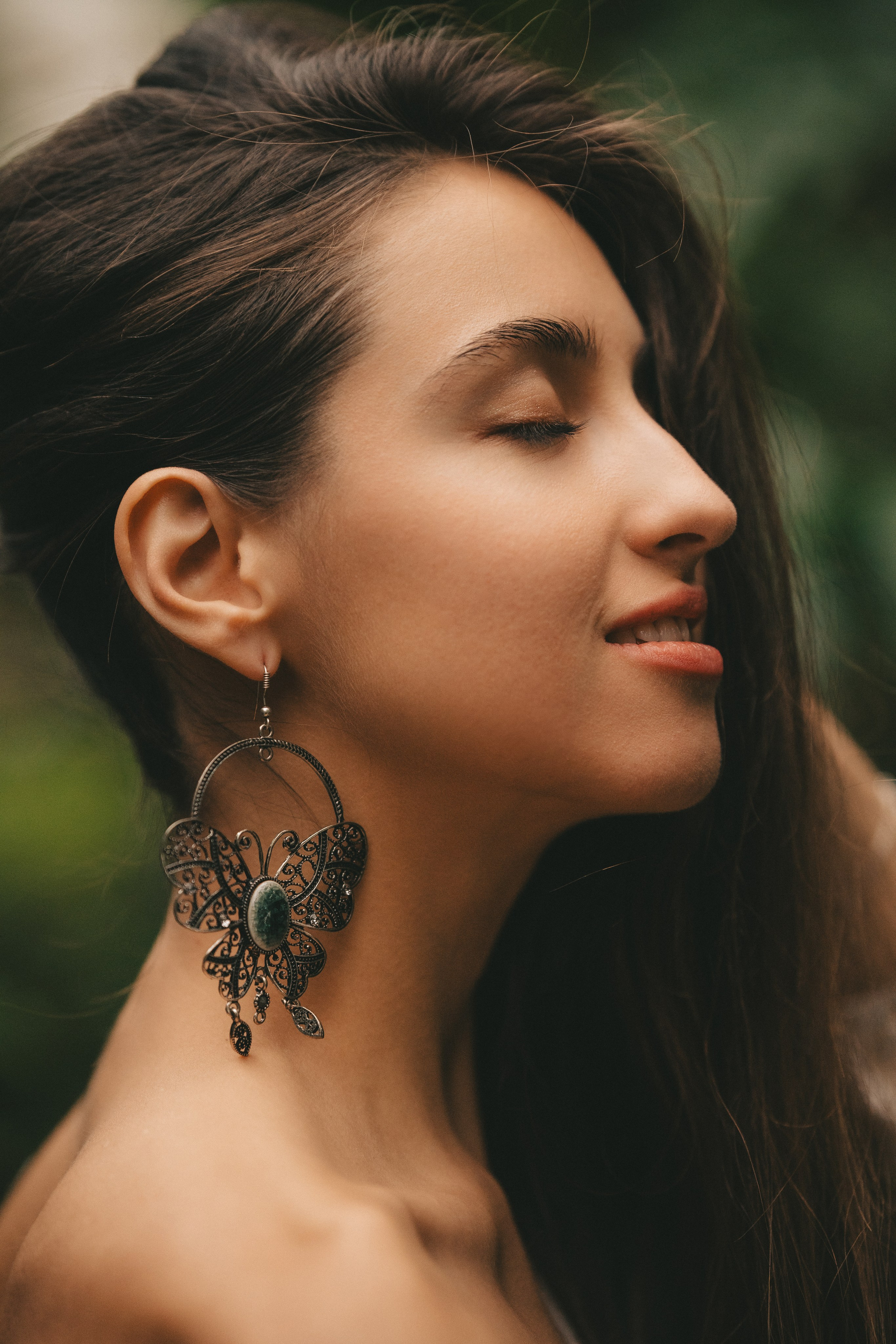 Женский портрет крупный план