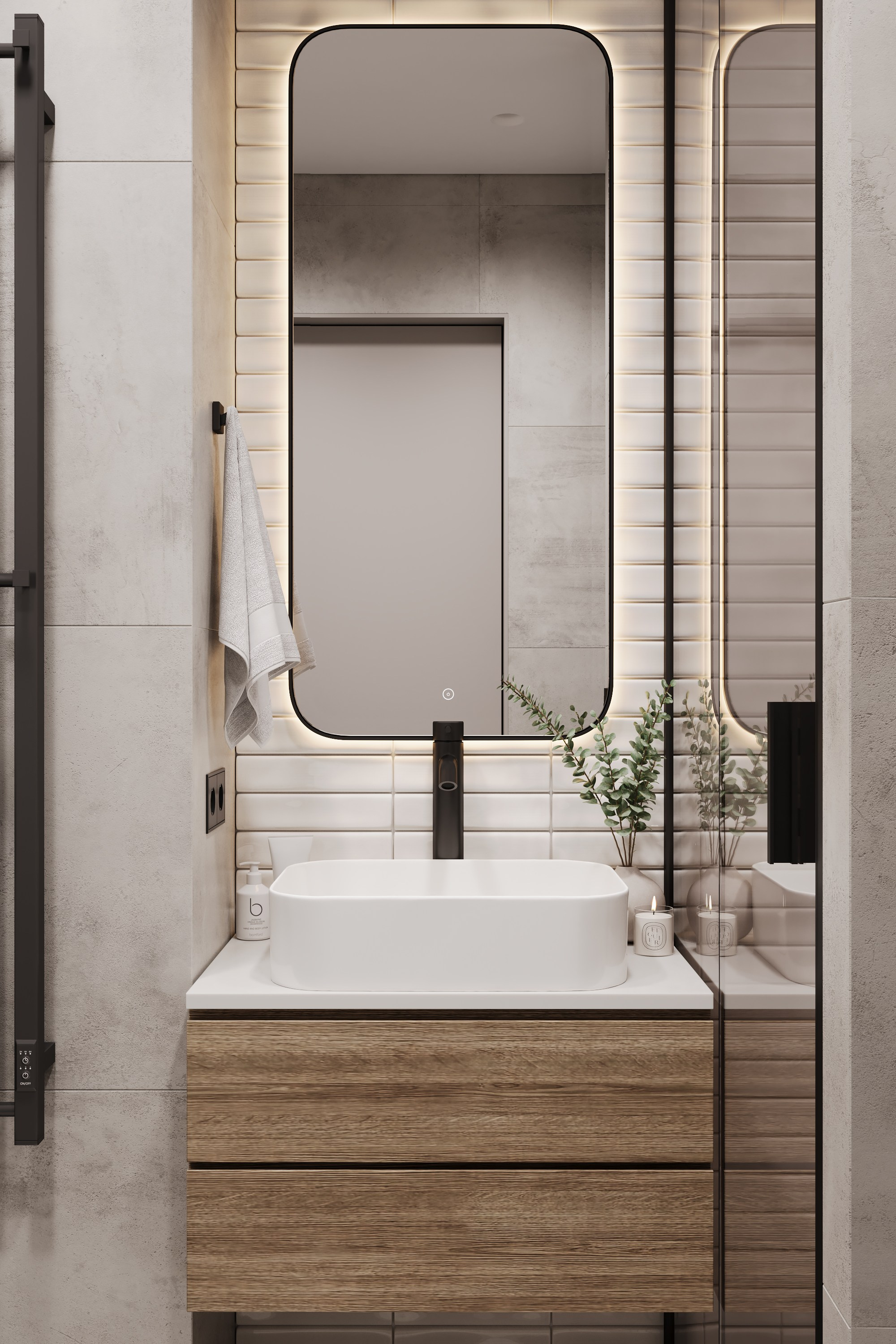 Modern beige. Дизайн интерьера | 3D визуализация | Миланская Марина