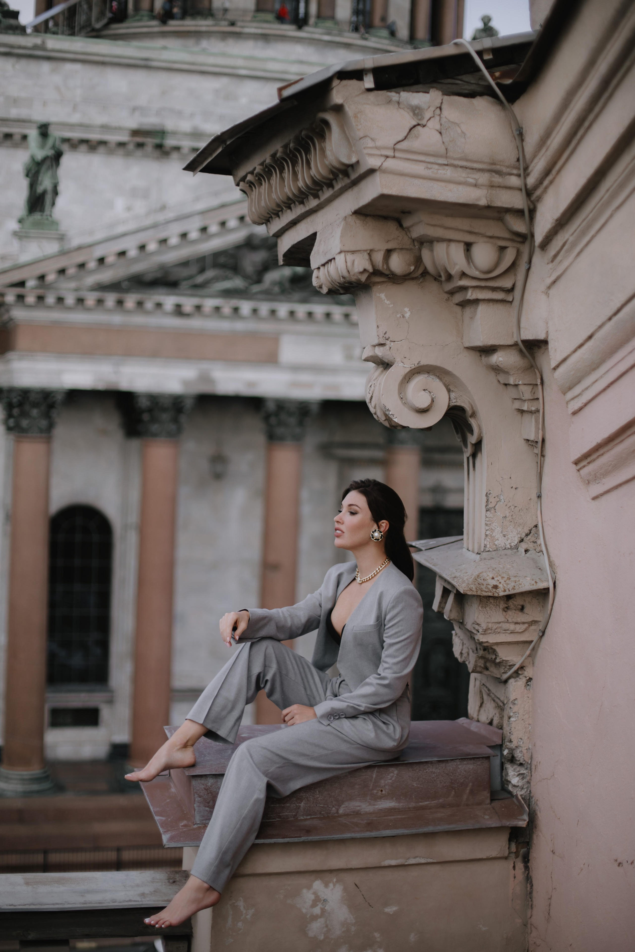 Вероника (съемка на крыше). Фотограф в Москве и Санкт-Петербурге Дарина