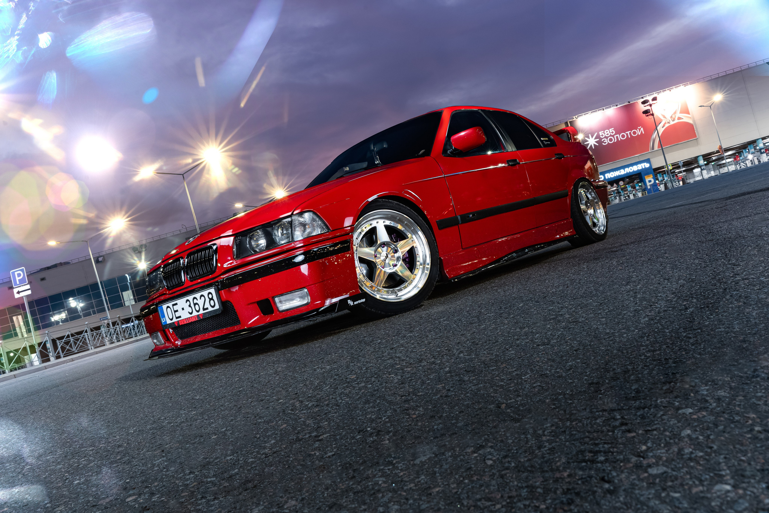 BMW E36 RED LADY. Автомобильный фотограф в Санкт Петербурге. Евгений Коновалов