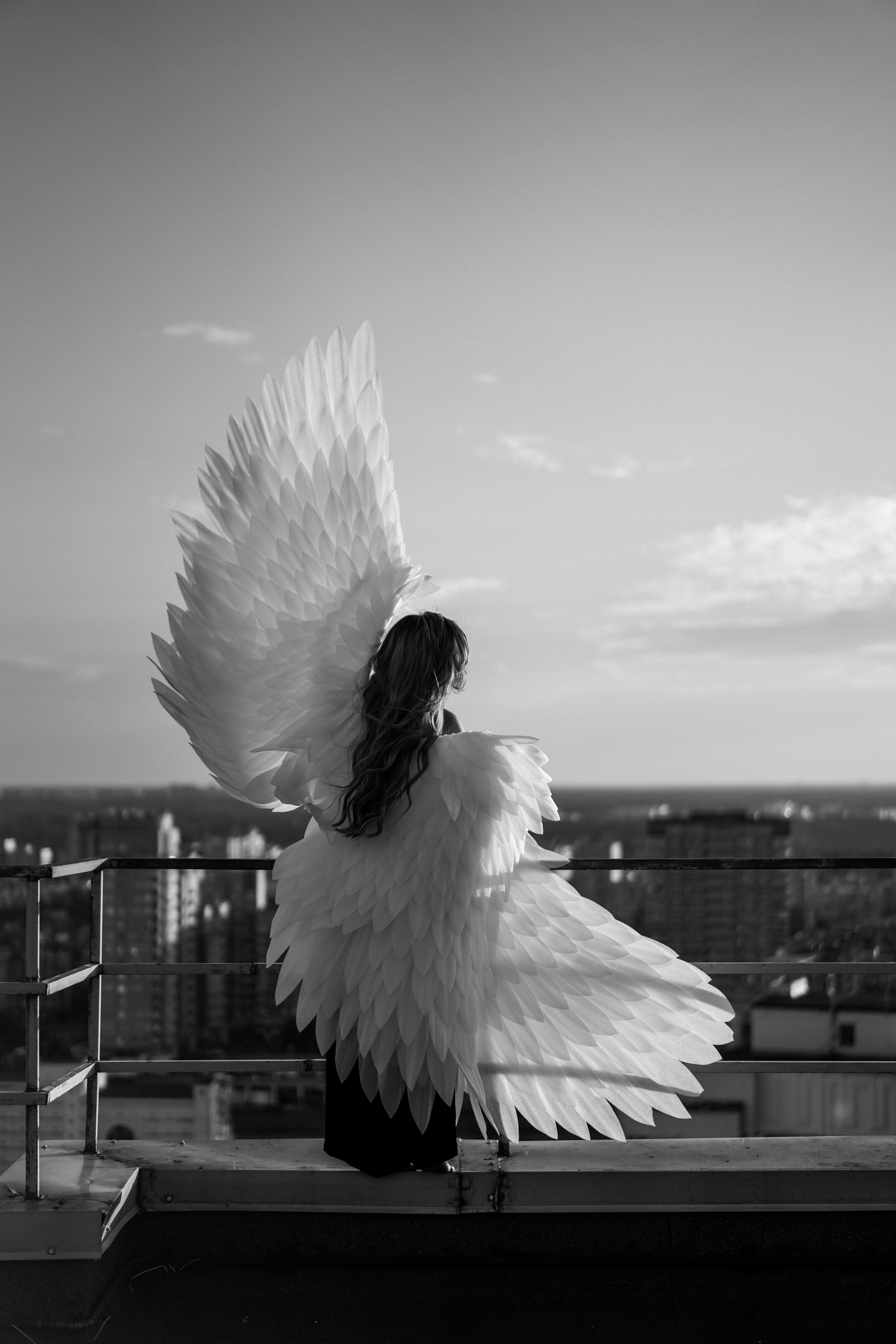 Алина. Ангел на крыше. Портретный фотограф Алёна Счетчикова