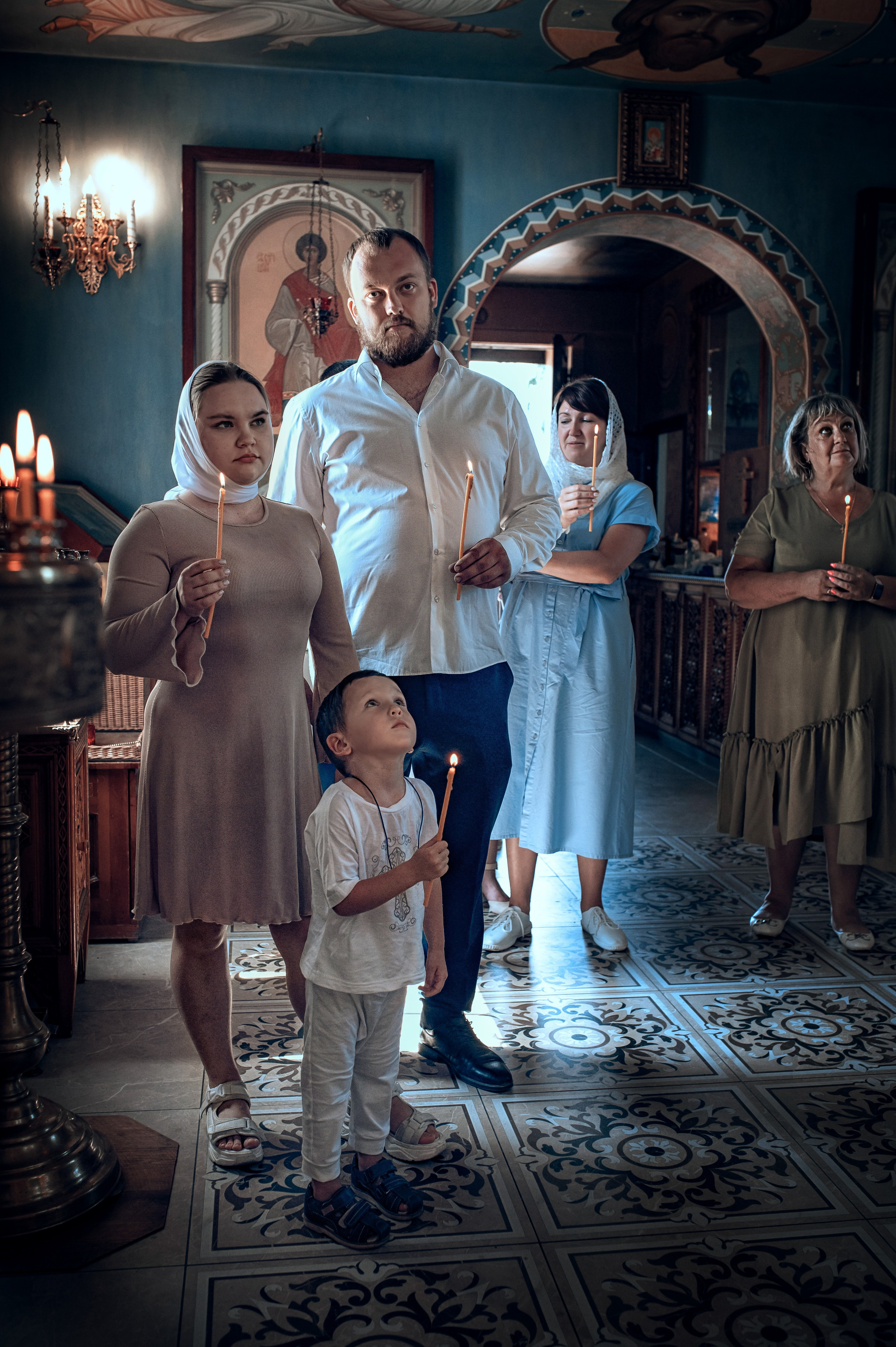 Съемка таинства крещения в Красноярске. Фотографы крещения/венчания  Красноярск Татьяна и Вячеслав Переваловы